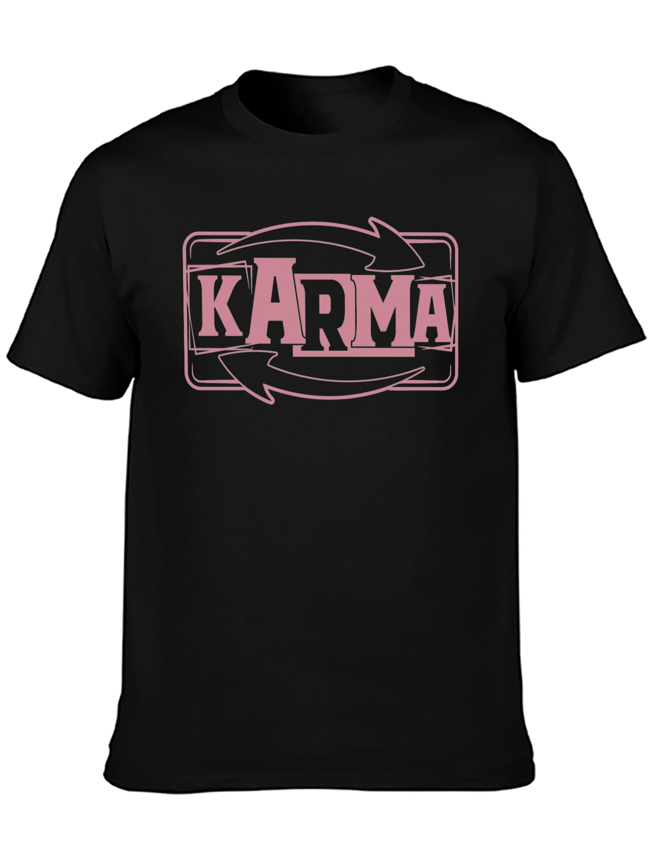 Black Karma Graphic Tee -  What Goes Around Comes Around view 3