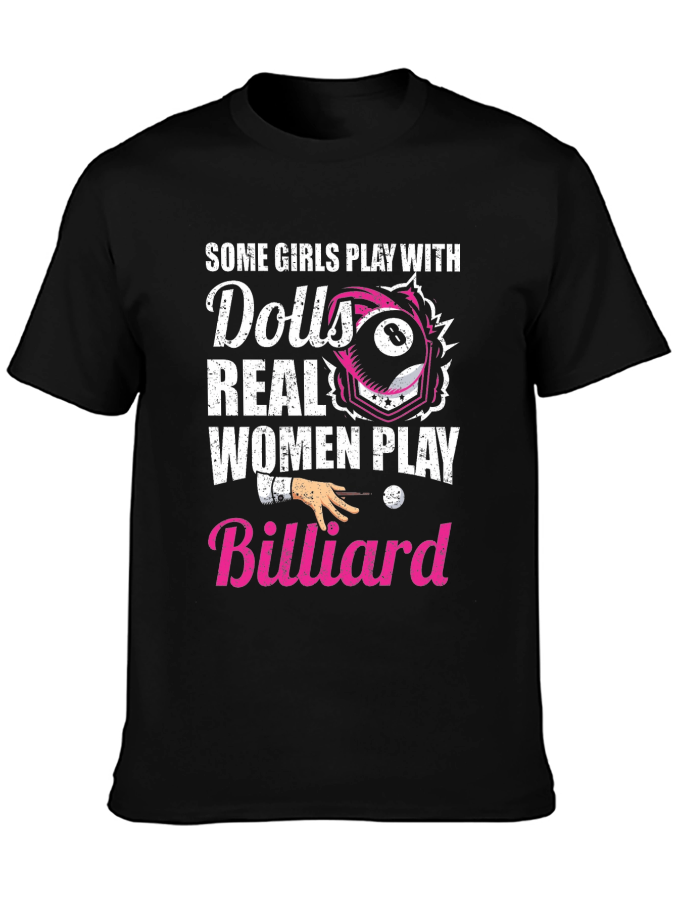 Billiard Player Graphic Tee - Real Women's Billiard T-shirt - 3