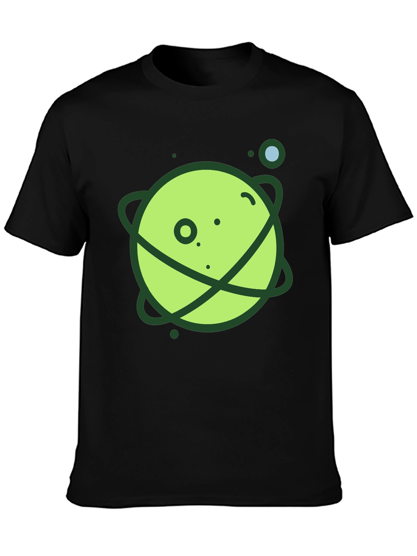 Black Planet Graphic Black T-Shirt view 3