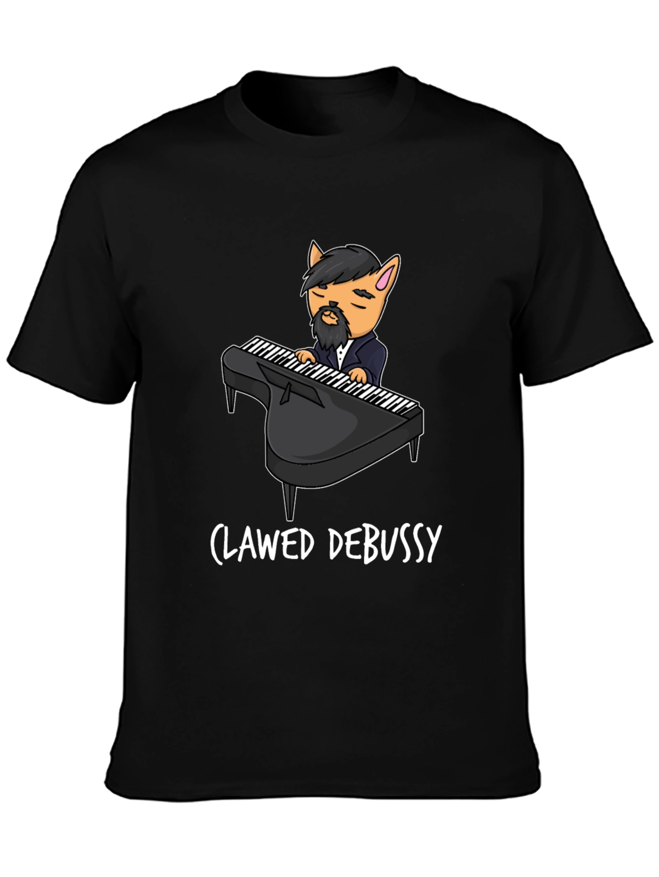 Black Clawed Debussy Graphic Tee view 3