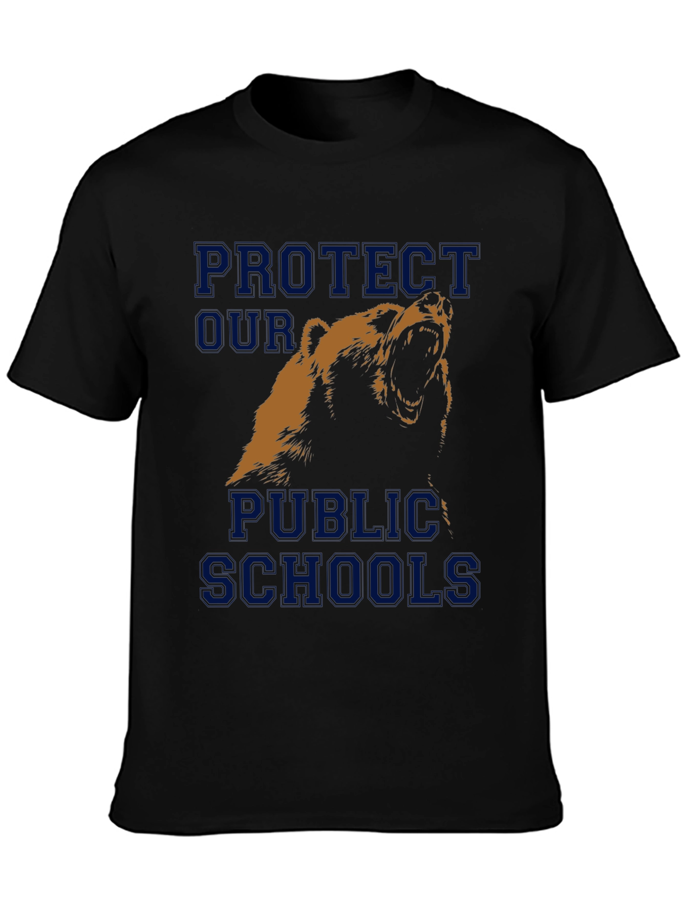 Black Protect Our Public Schools Graphic T-Shirt view 3