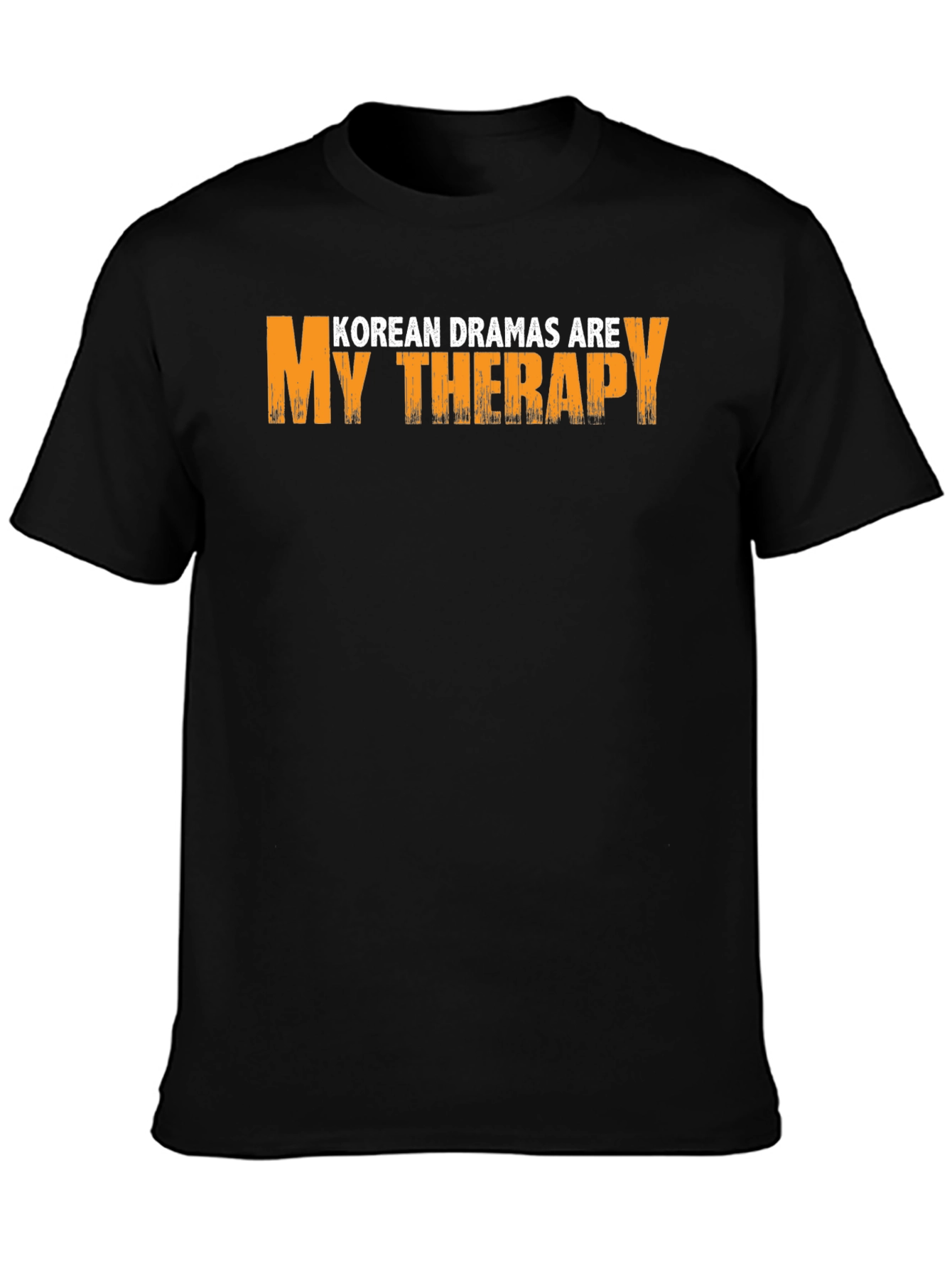 Black Korean Dramas Are My Therapy Graphic T-Shirt view 3