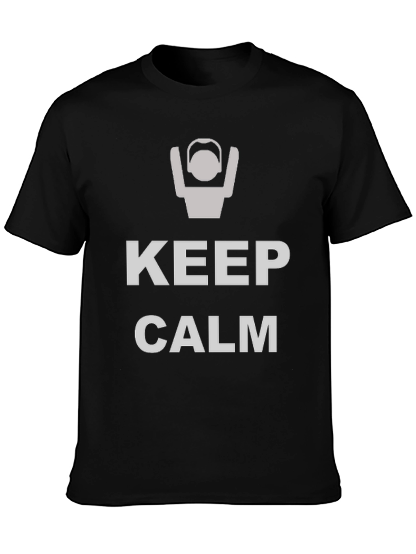 Black Keep Calm T-Shirt view 3