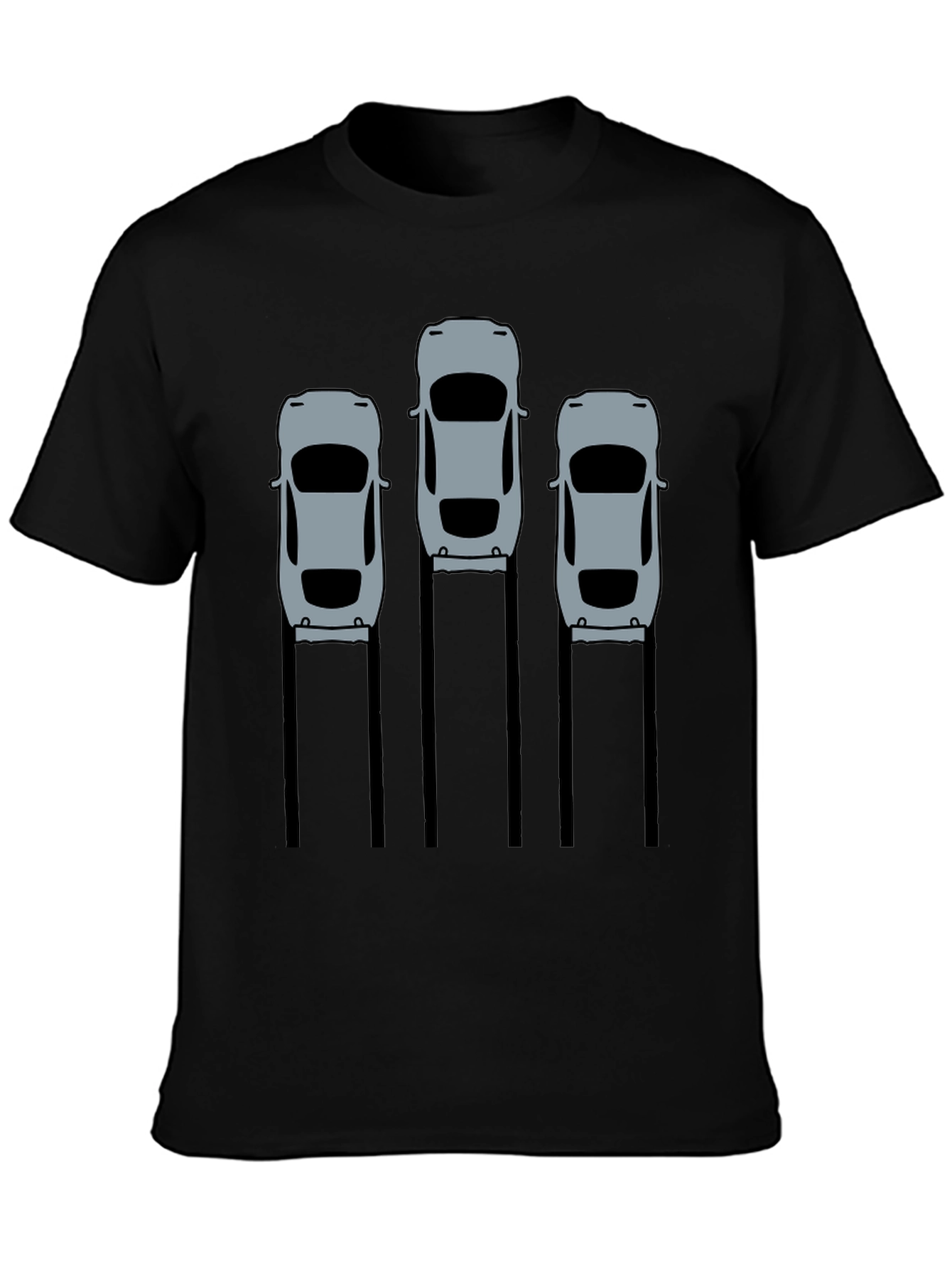 Black Car Enthusiast Black Graphic Tee view 3
