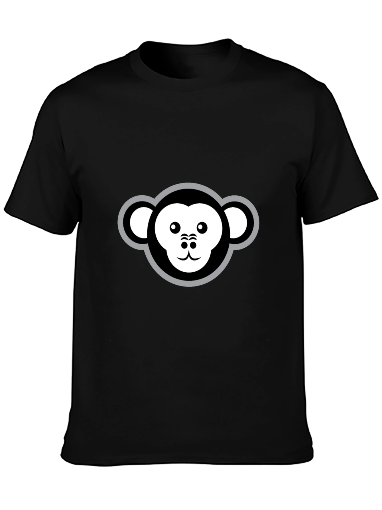 Black Monkey Graphic Black T-Shirt view 3