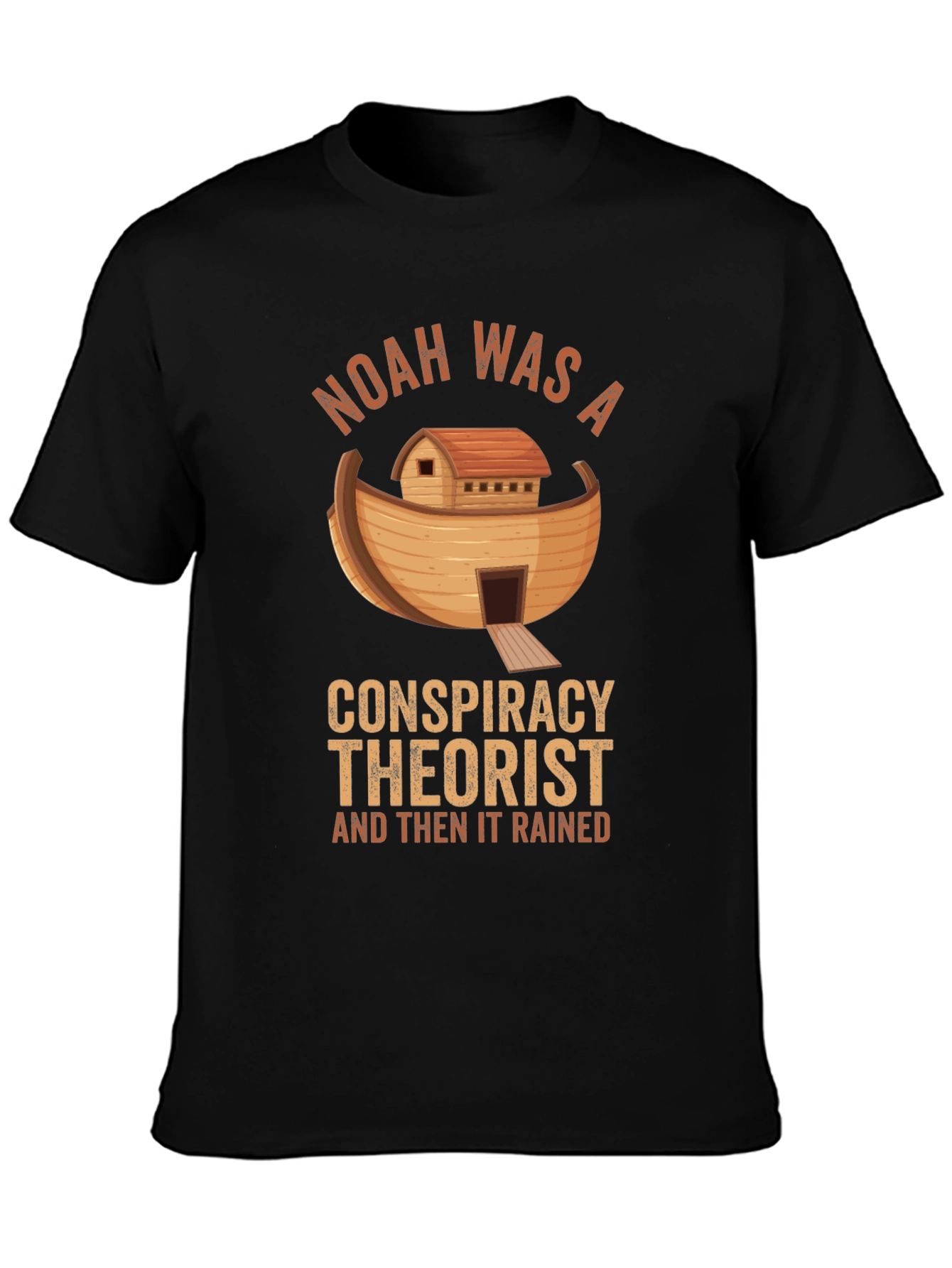 Black Noah Was A Conspiracy Theorist T-Shirt view 3