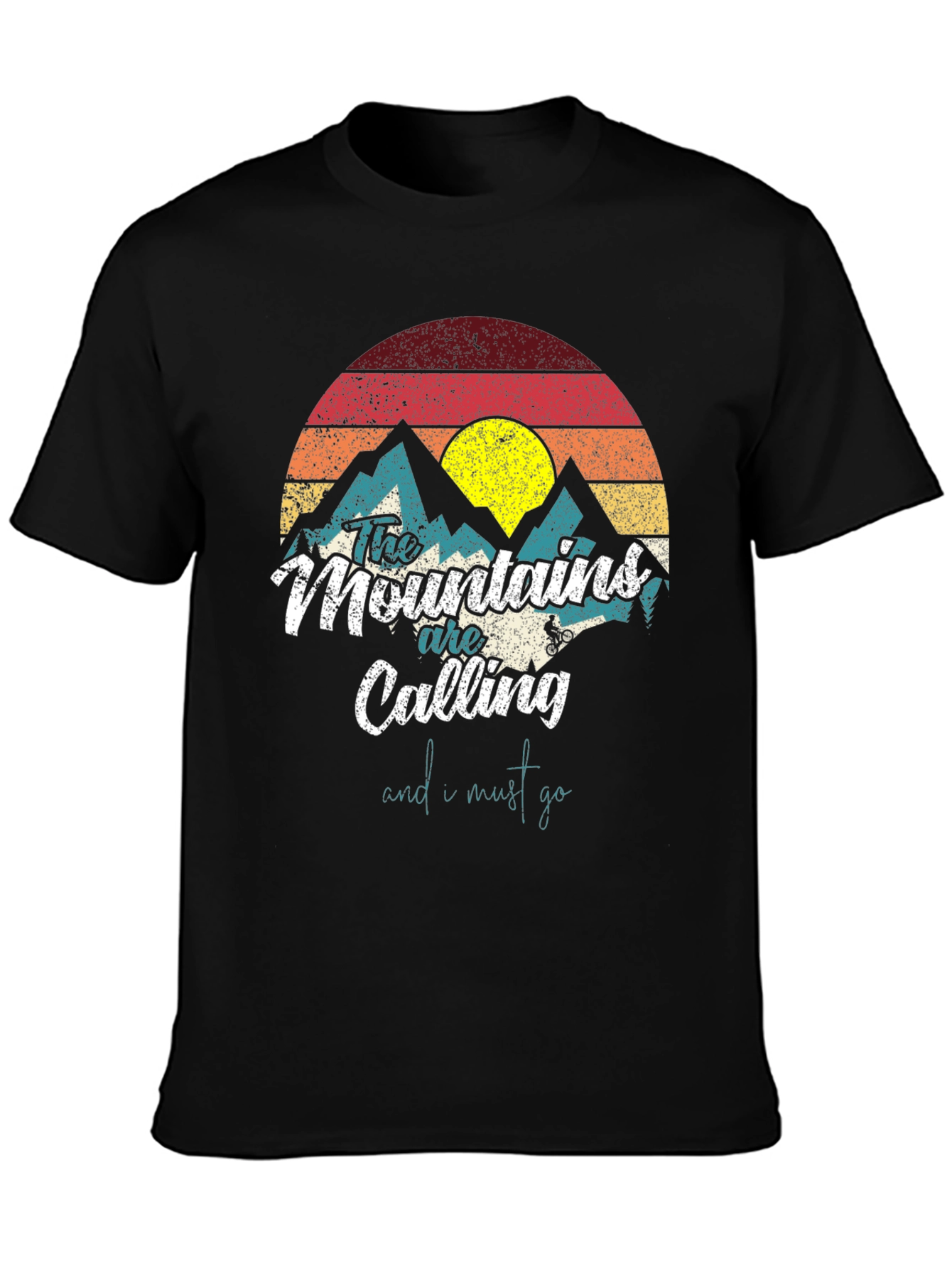 Black Mountains Are Calling T-Shirt - Nature Adventure Tee view 3