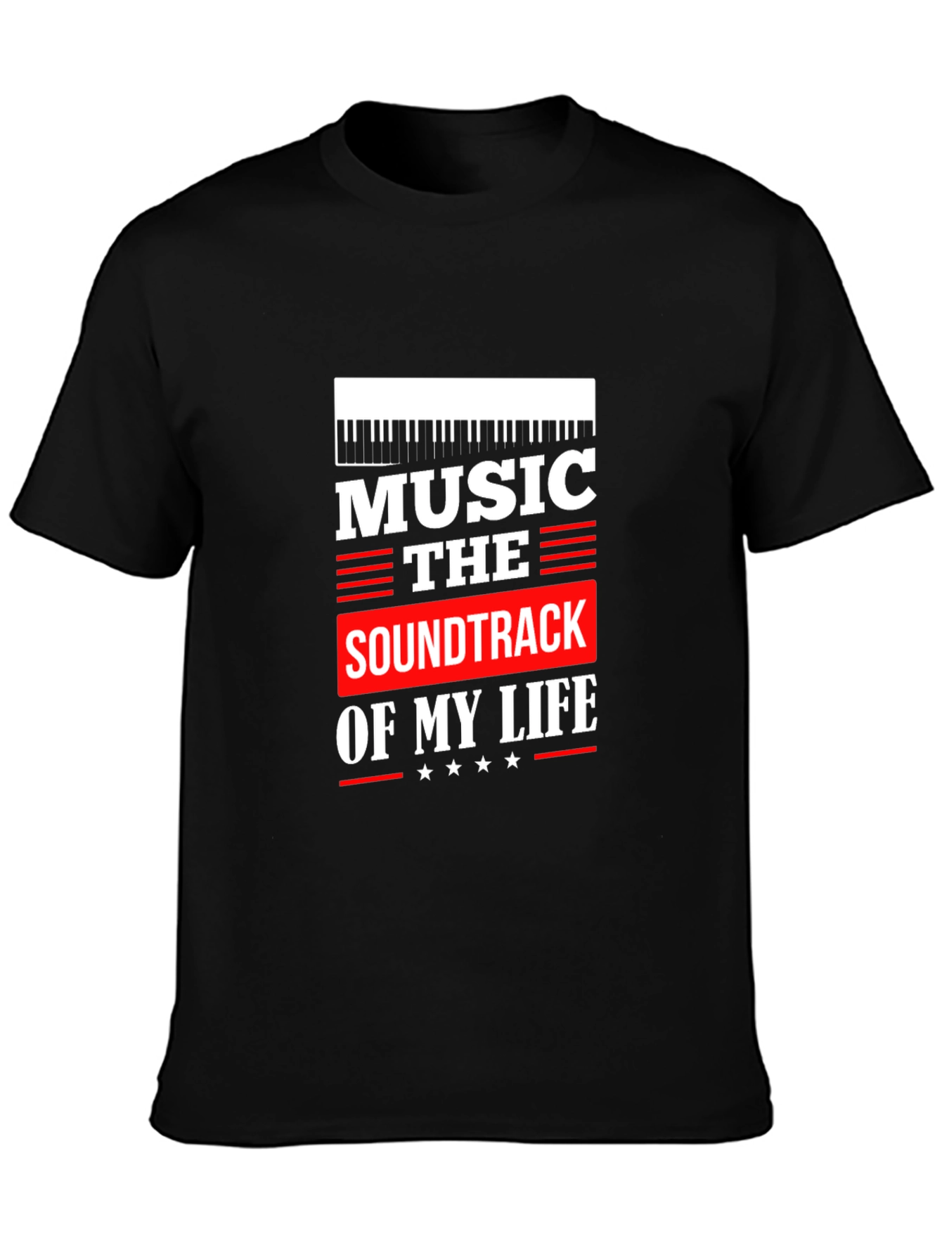 Black Music is the Soundtrack of My Life T-Shirt view 3