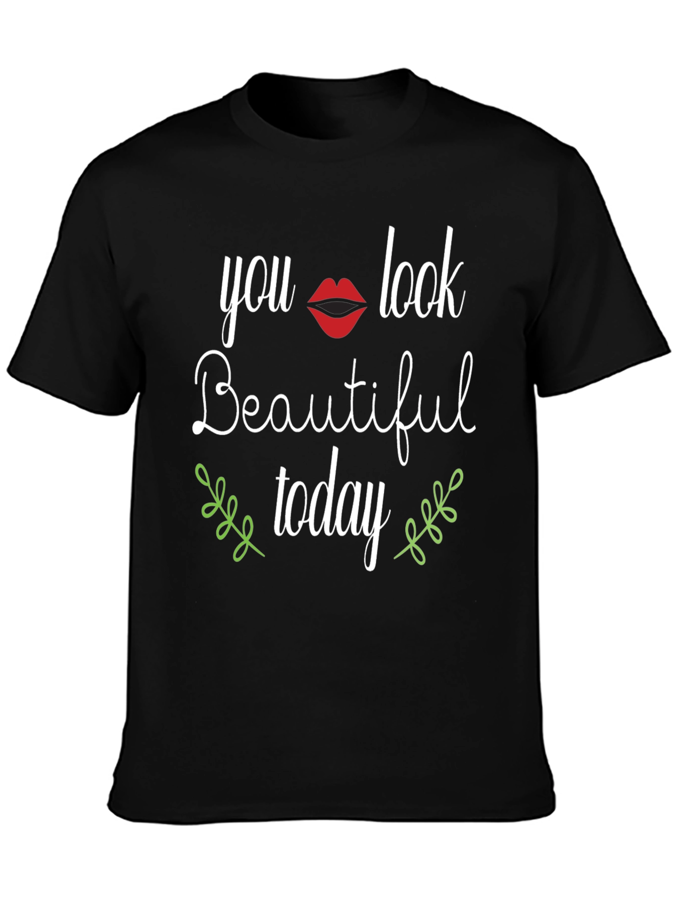 Black You Look Beautiful Today Graphic Tee view 3