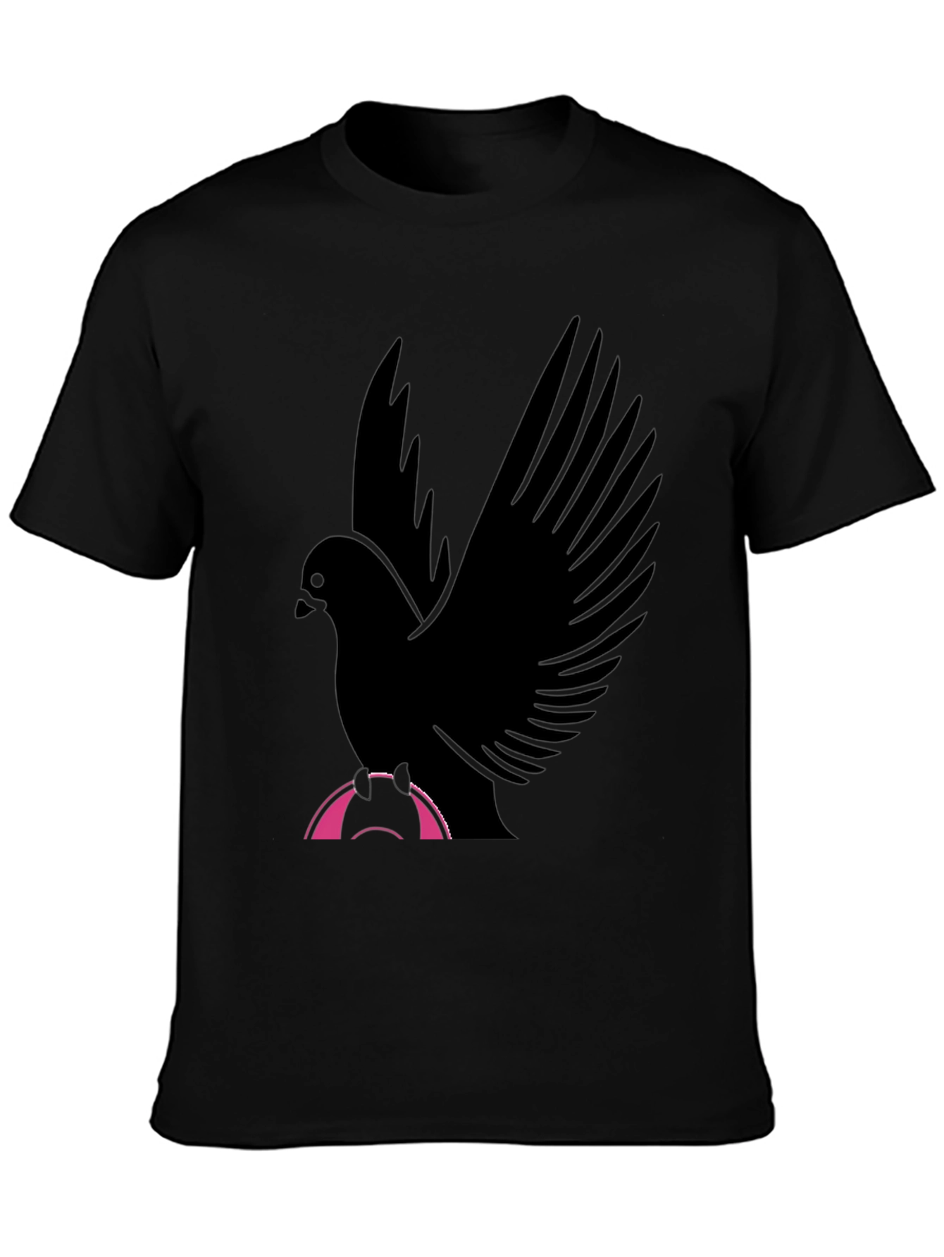 Black Bird Graphic T-Shirt - Stylish Men's Tee view 3