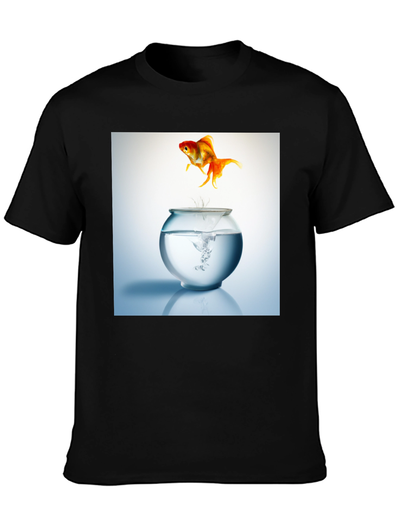 Black Goldfish Freedom T-Shirt - Jump into Style! view 3