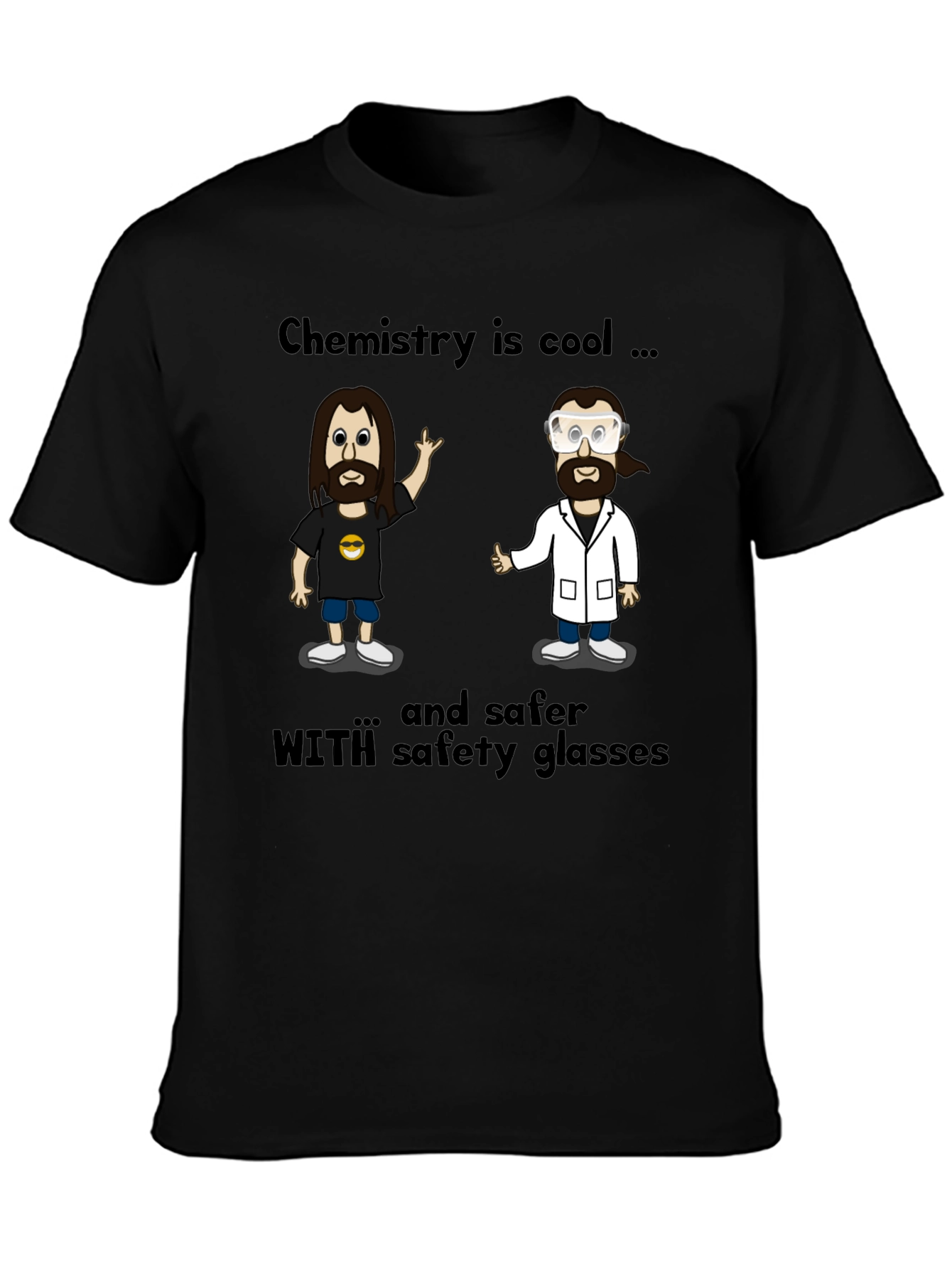 Black Chemistry is Cool T-Shirt view 3