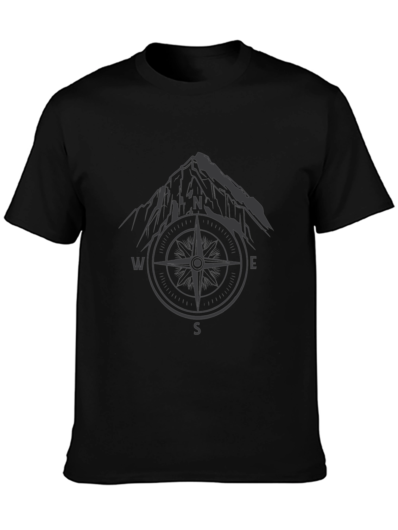 Black Mountain Compass Graphic T-Shirt - Adventure Ready view 3