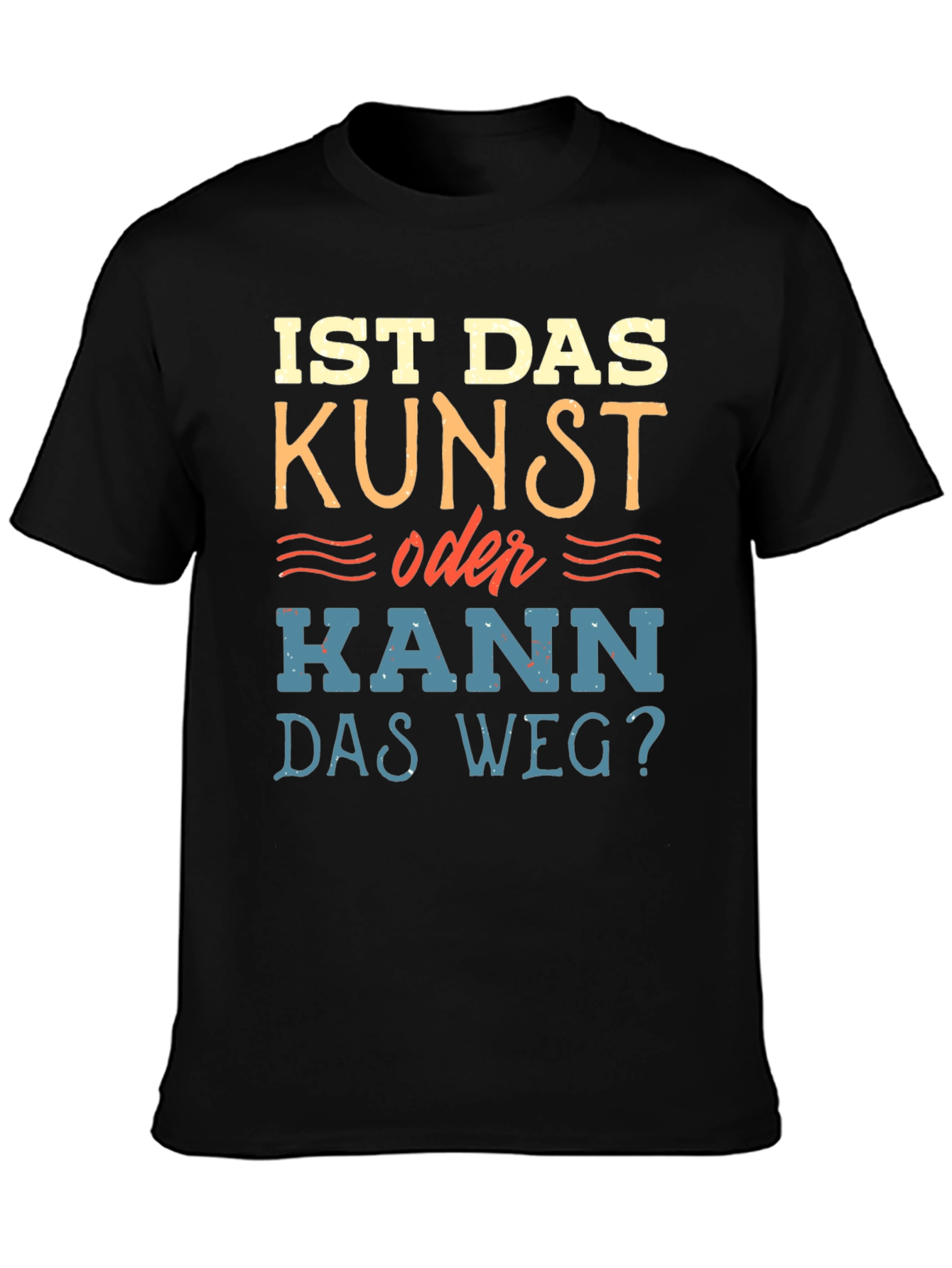 Black Is Das Kunst Funny German Humor T-Shirt view 3