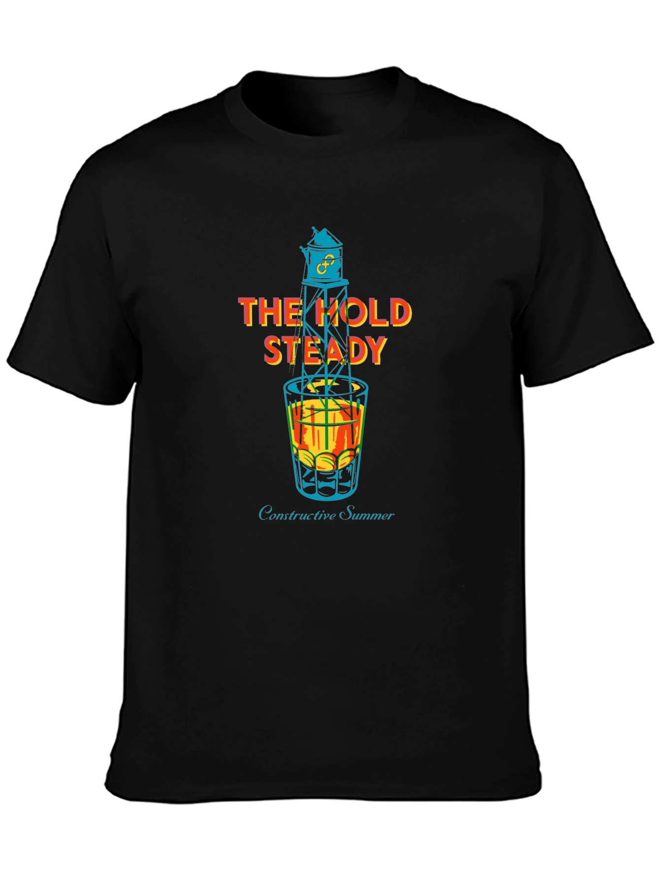 Black The Hold Steady Constructive Summer Black T-Shirt view 3