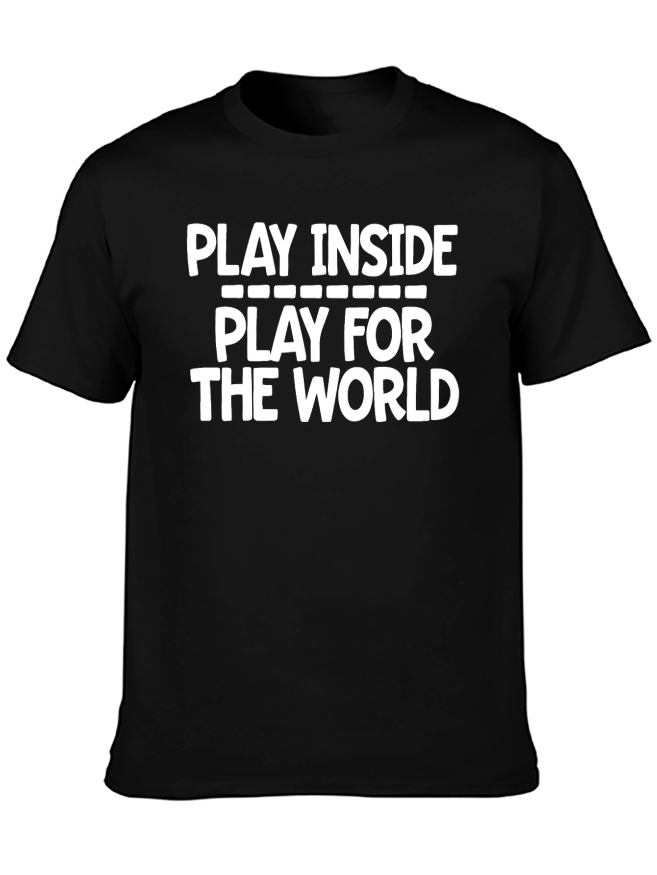 Black Play Inside T-Shirt - Stylish Statement Tee view 3