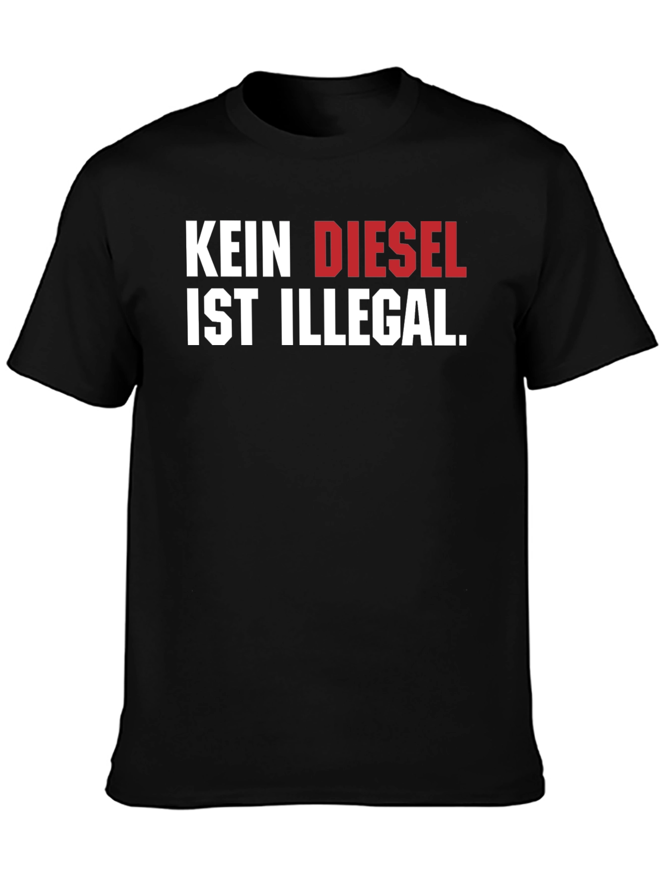 Black Kein Diesel Ist Illegal T-Shirt - Black view 3