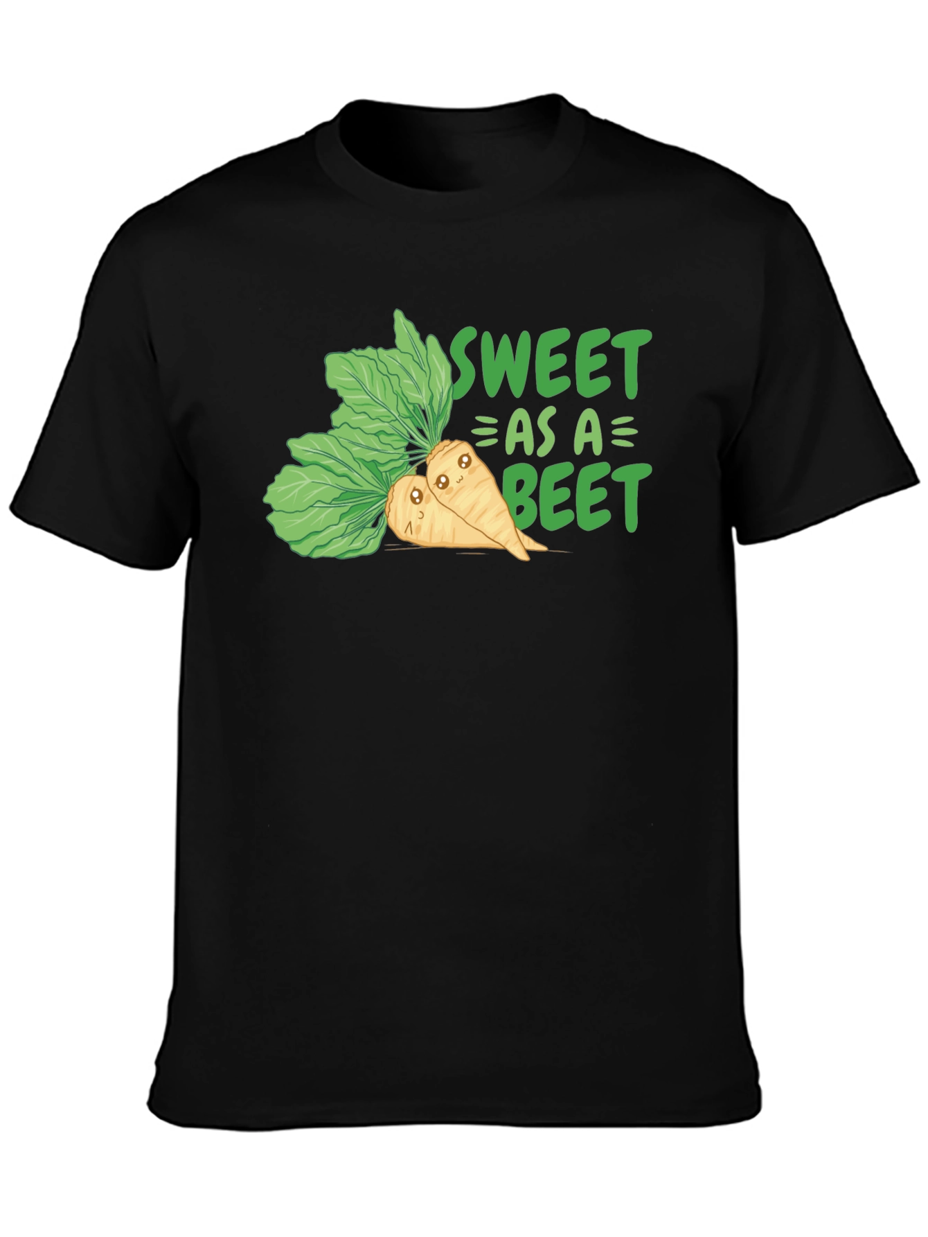 Black Sweet As A Beet T-Shirt Funny Vegan Tee view 3