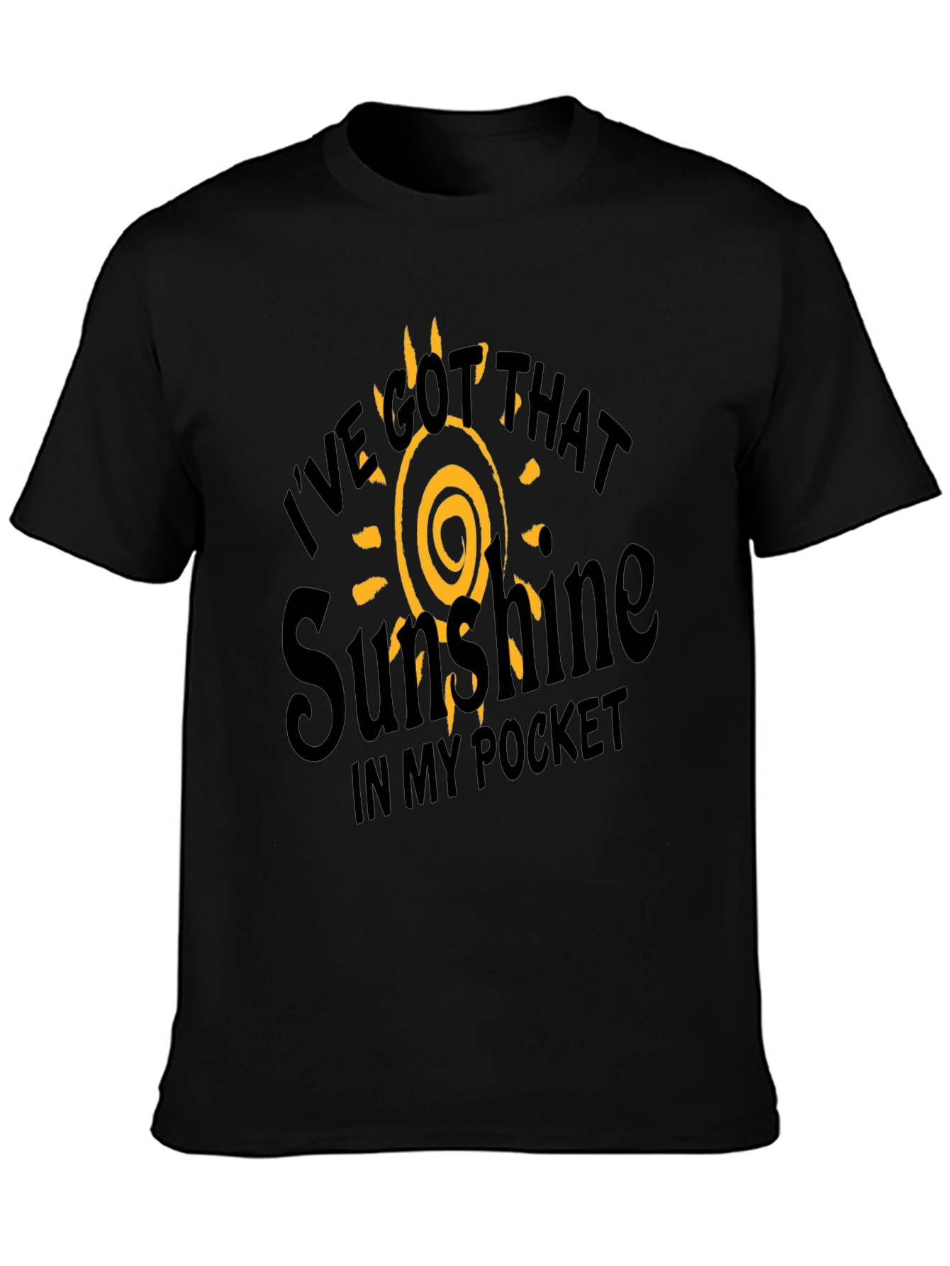 Black Sunshine in My Pocket Graphic T-Shirt view 3