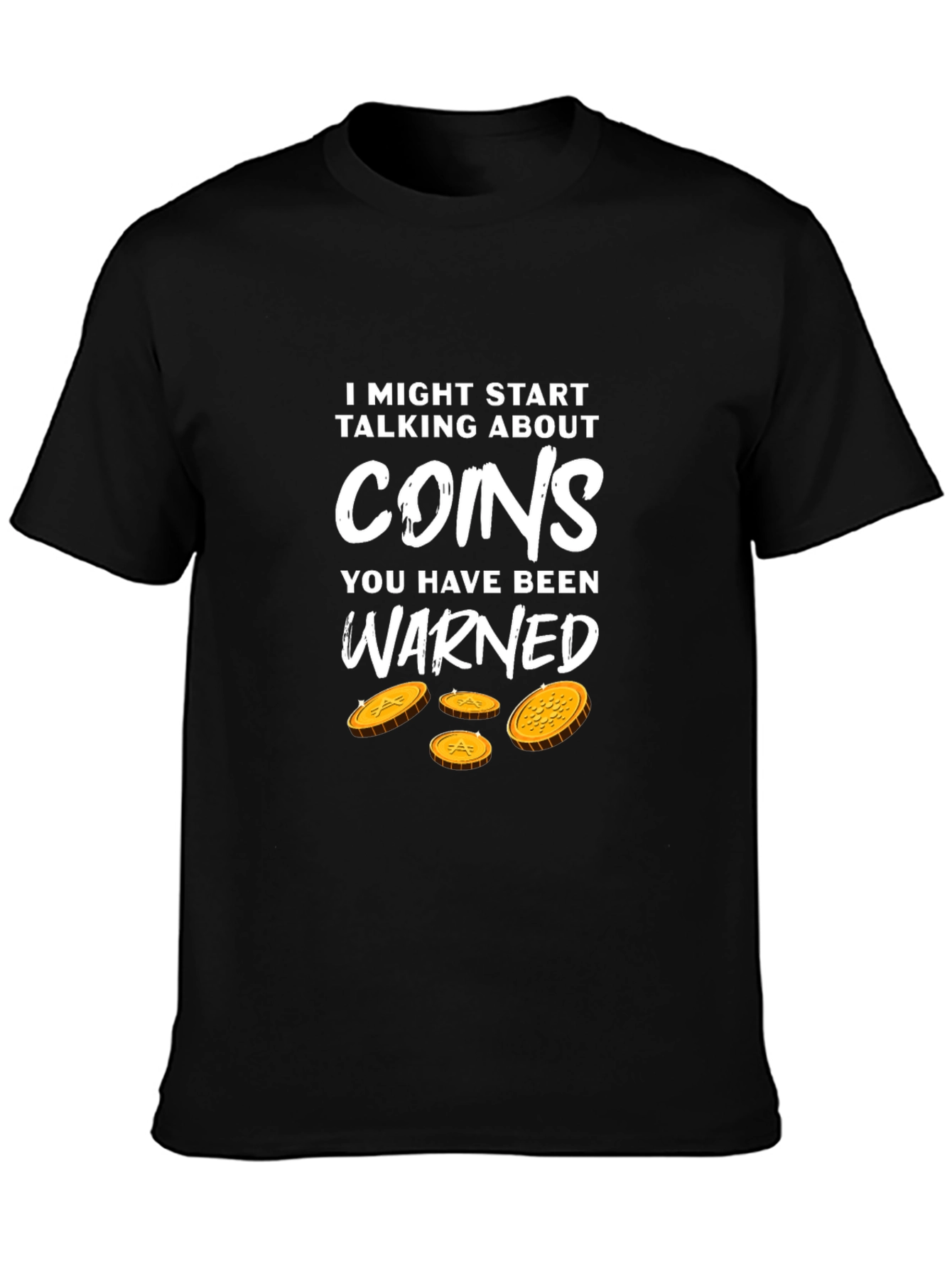 Black Coin Collector Novelty Graphic Tee view 3
