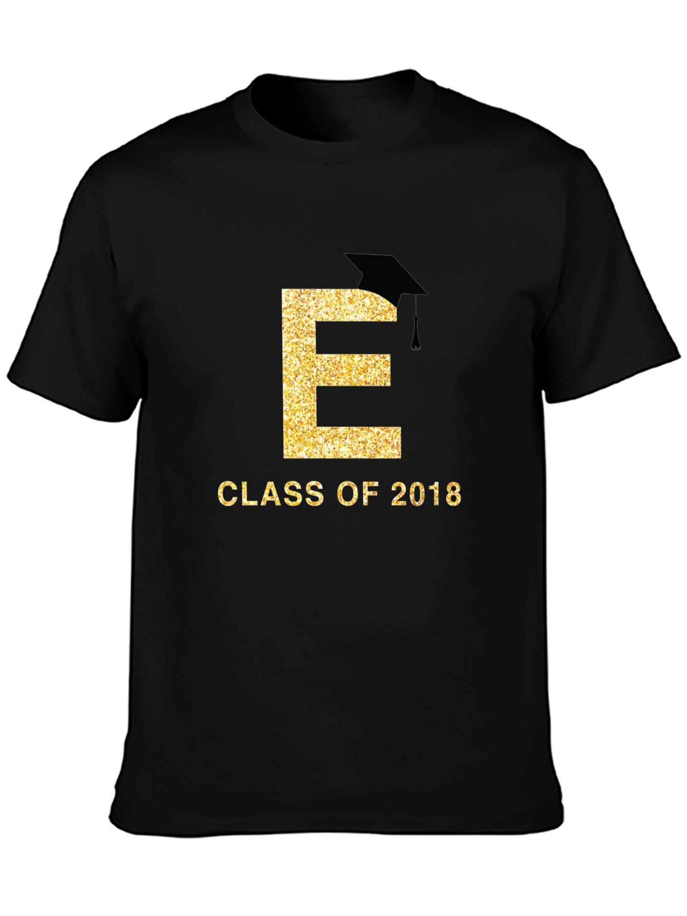 Black Class of 2018 Graduation T-Shirt view 3
