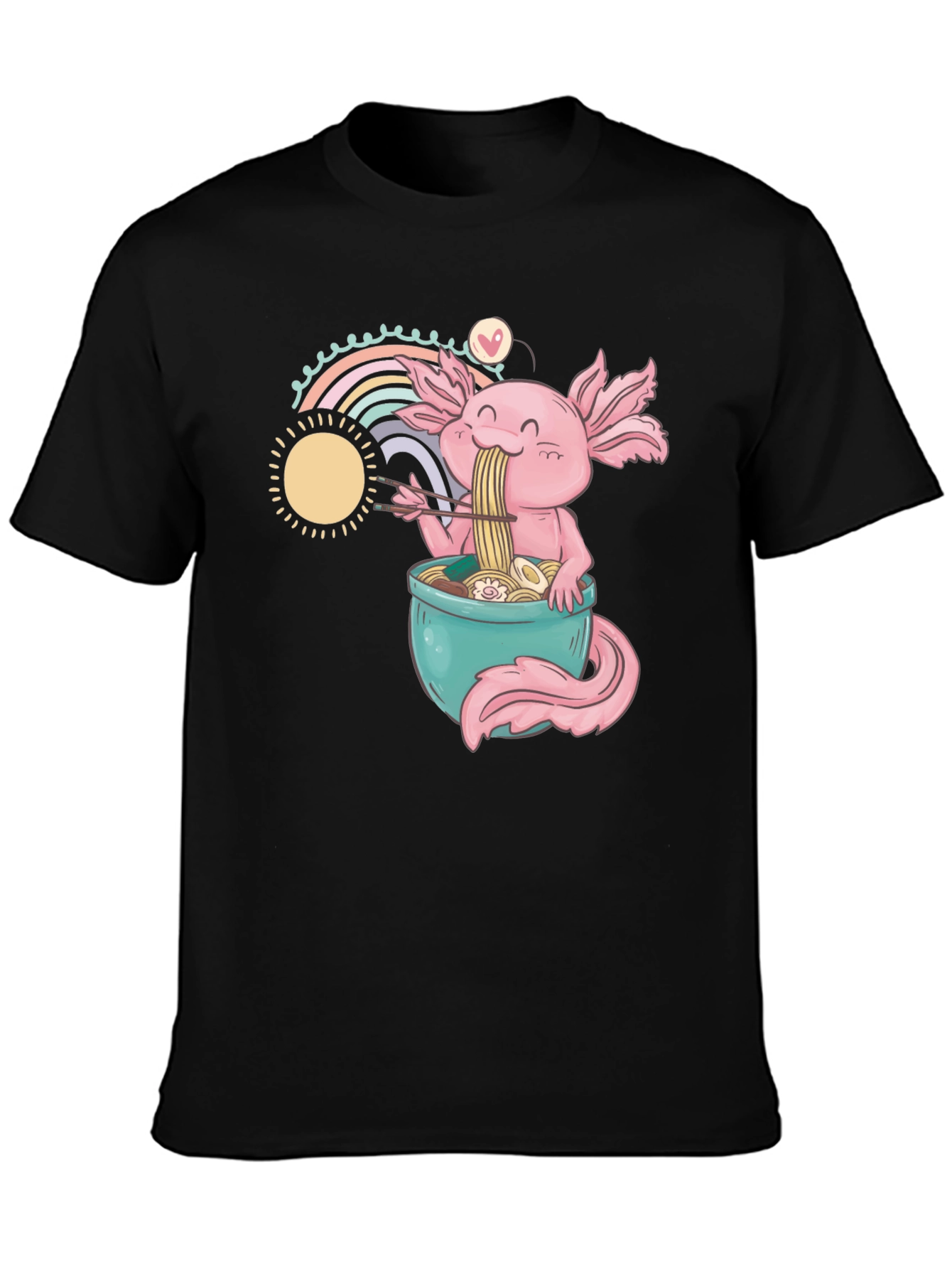 Axolotl Ramen T-Shirt - Cute Anime Design - 3