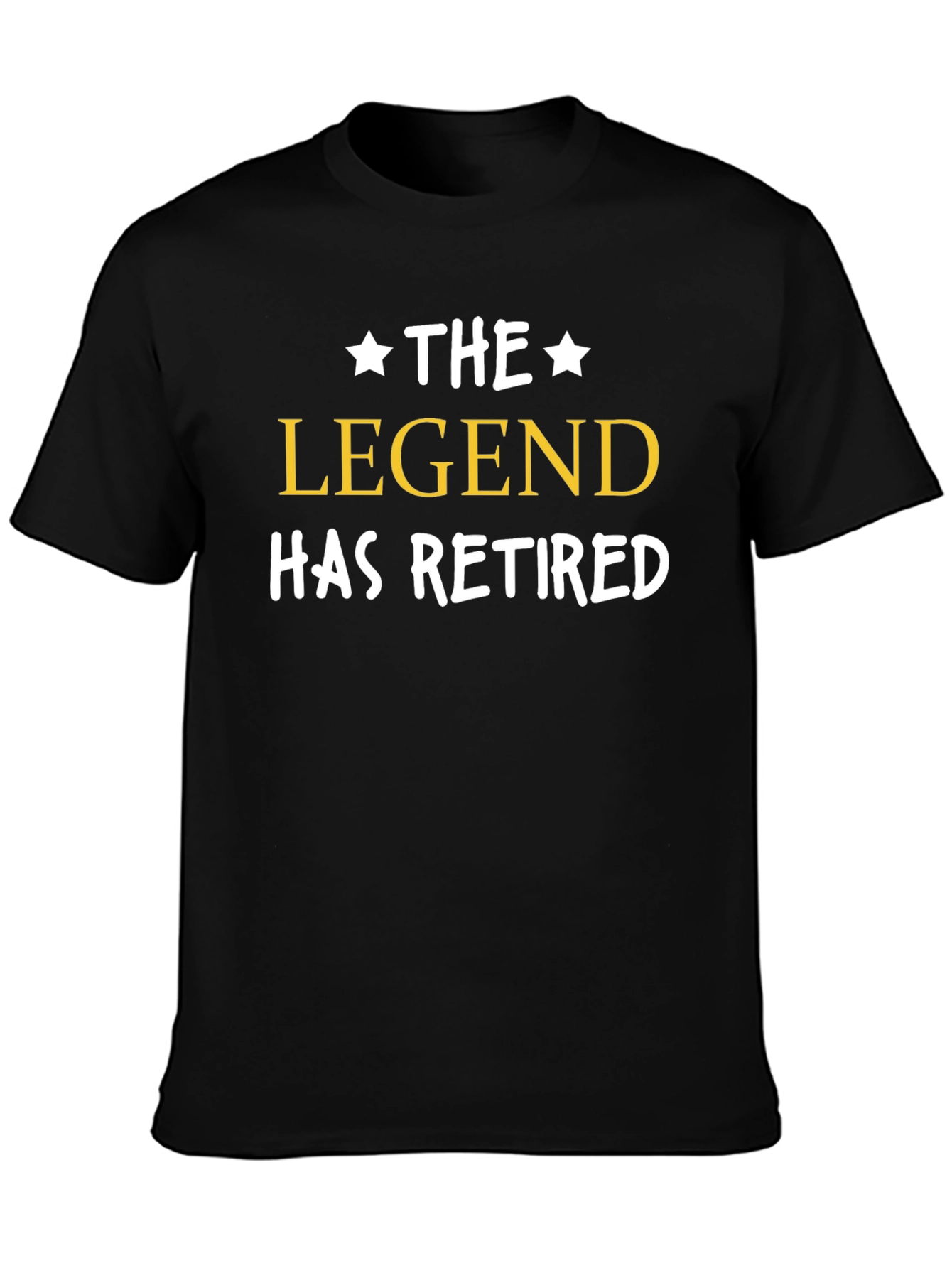 Black The Legend Has Retired Graphic Tee view 3