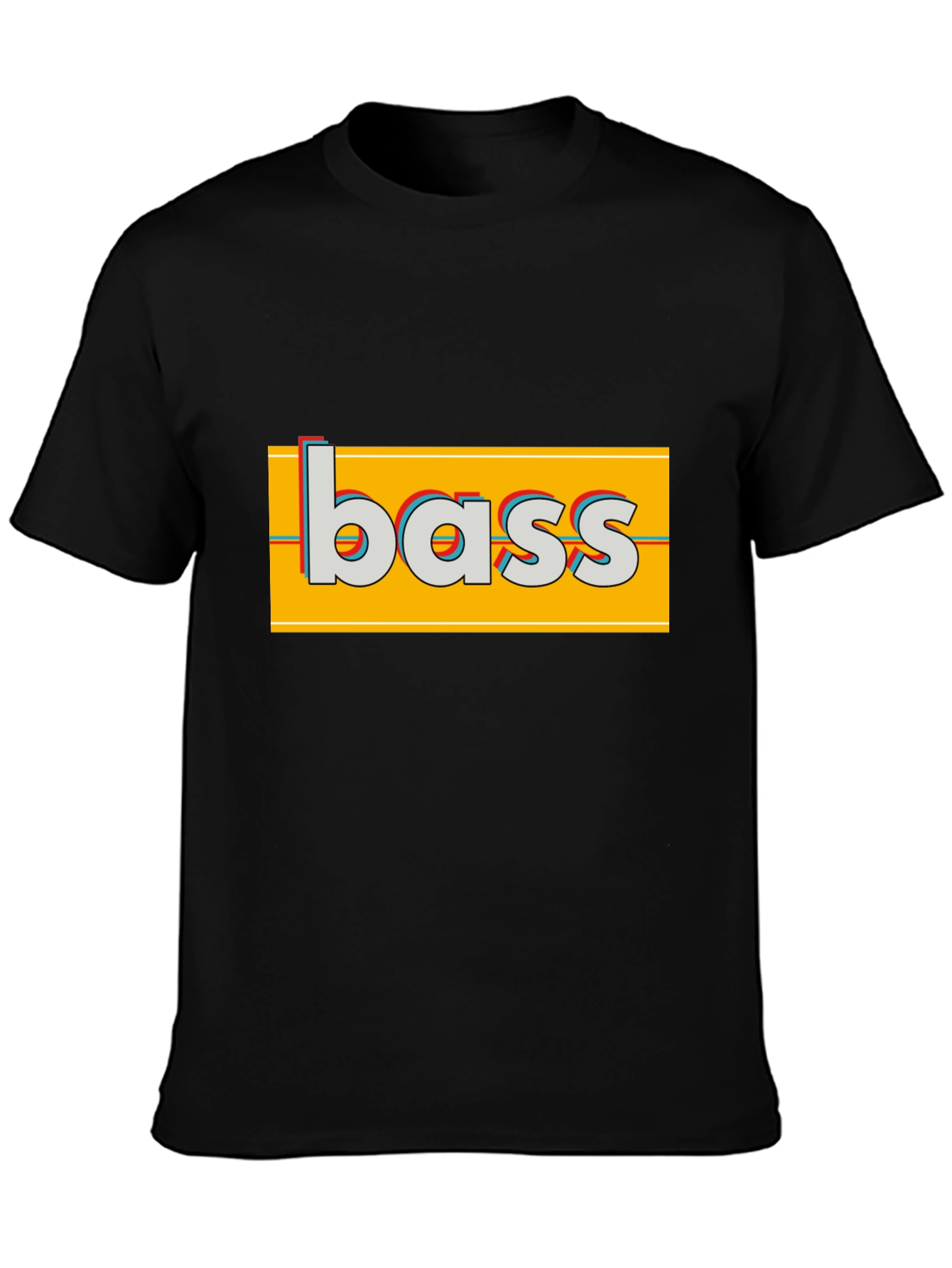 Black Bass Graphic T-Shirt - Retro Style view 3