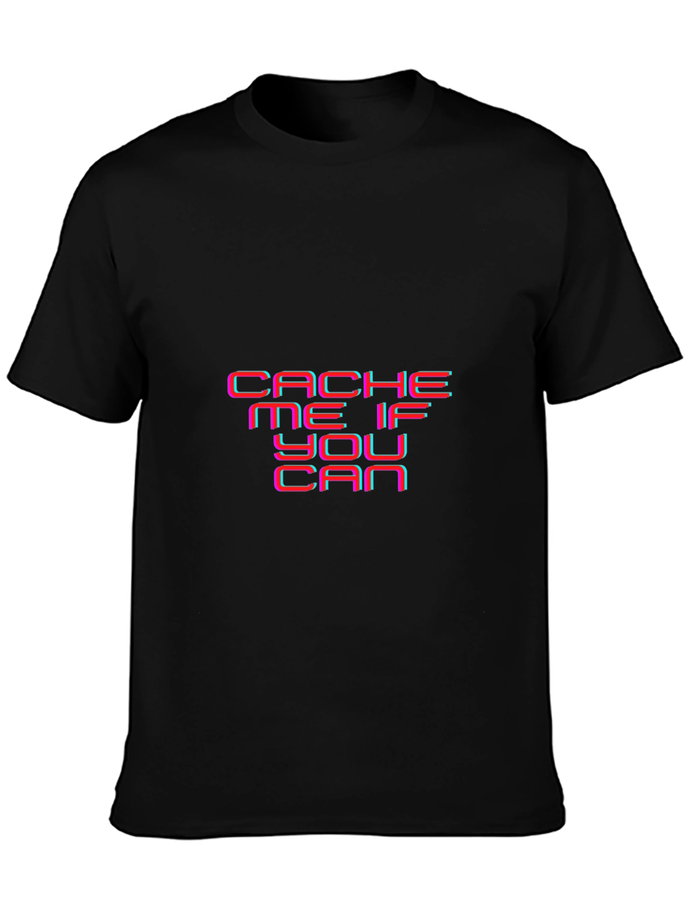 Black Cache Me If You Can Black Graphic Tee view 3