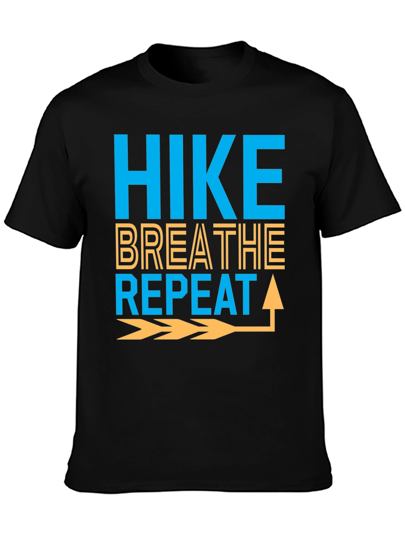 Black Hike Breathe Repeat Graphic Tee - Adventure Ready view 3