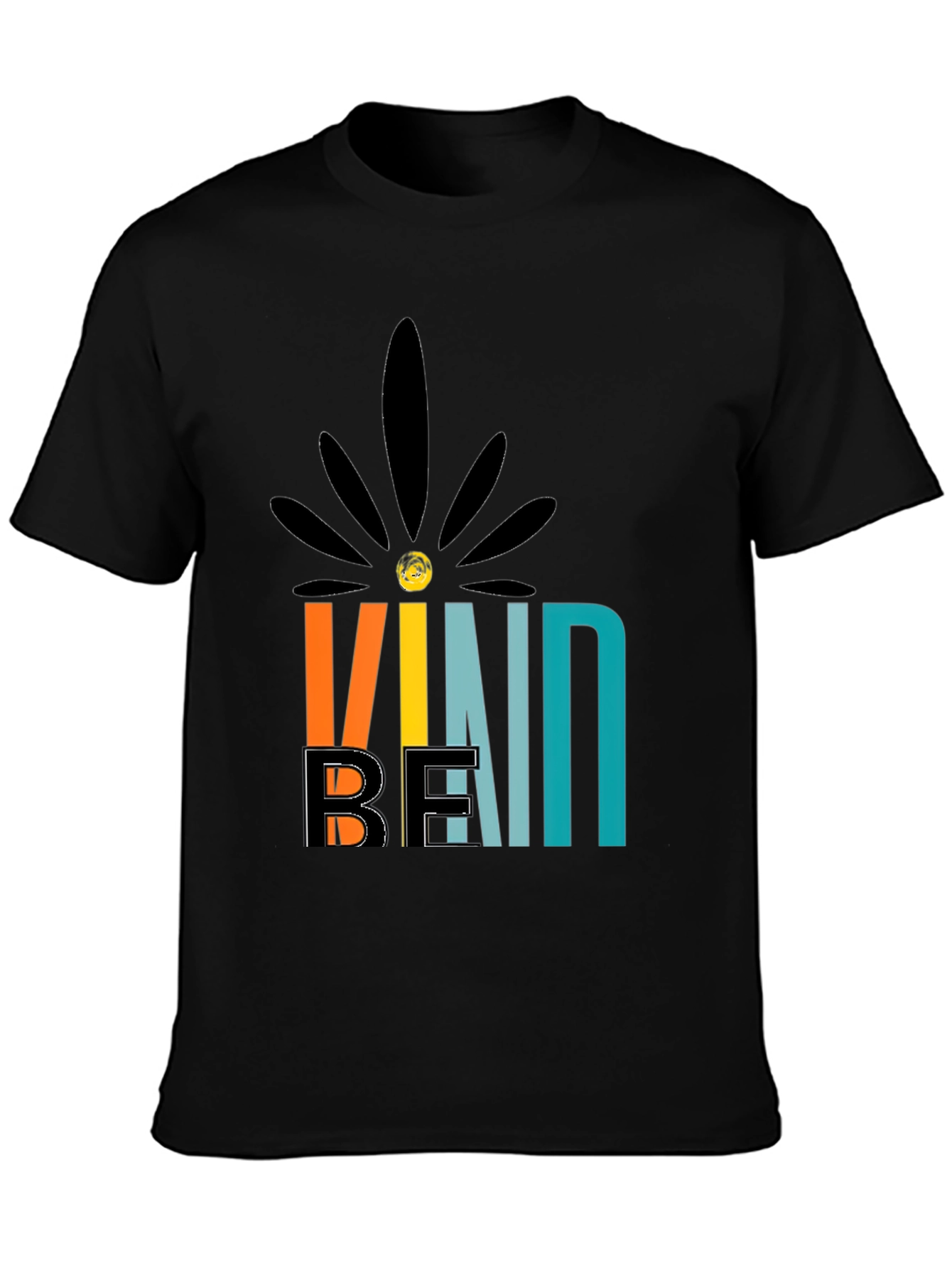 Black Be Kind Graphic Tee - Trendy Comfort view 3