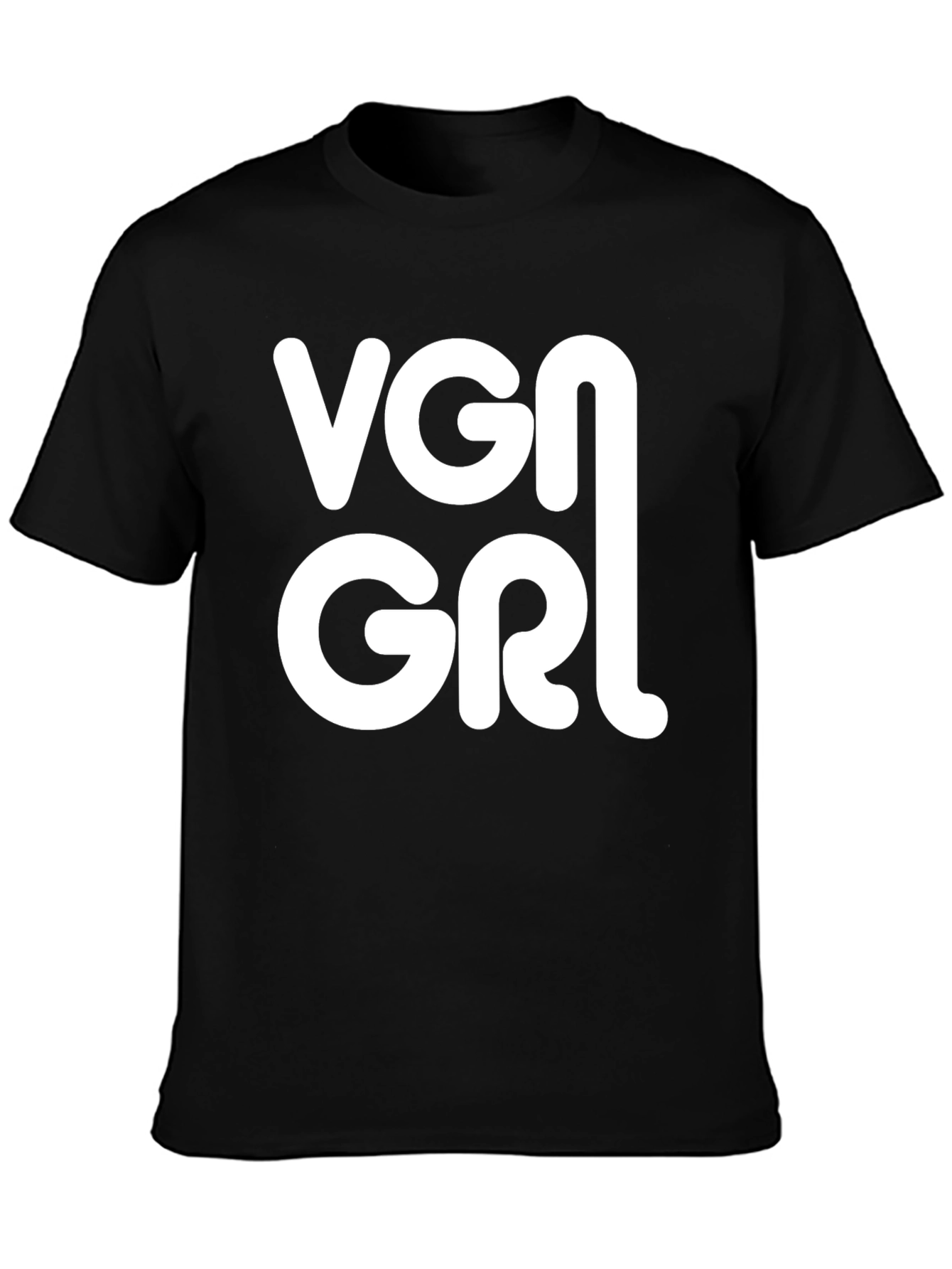 Black VGN GRL T-Shirt - Vegan Style view 3