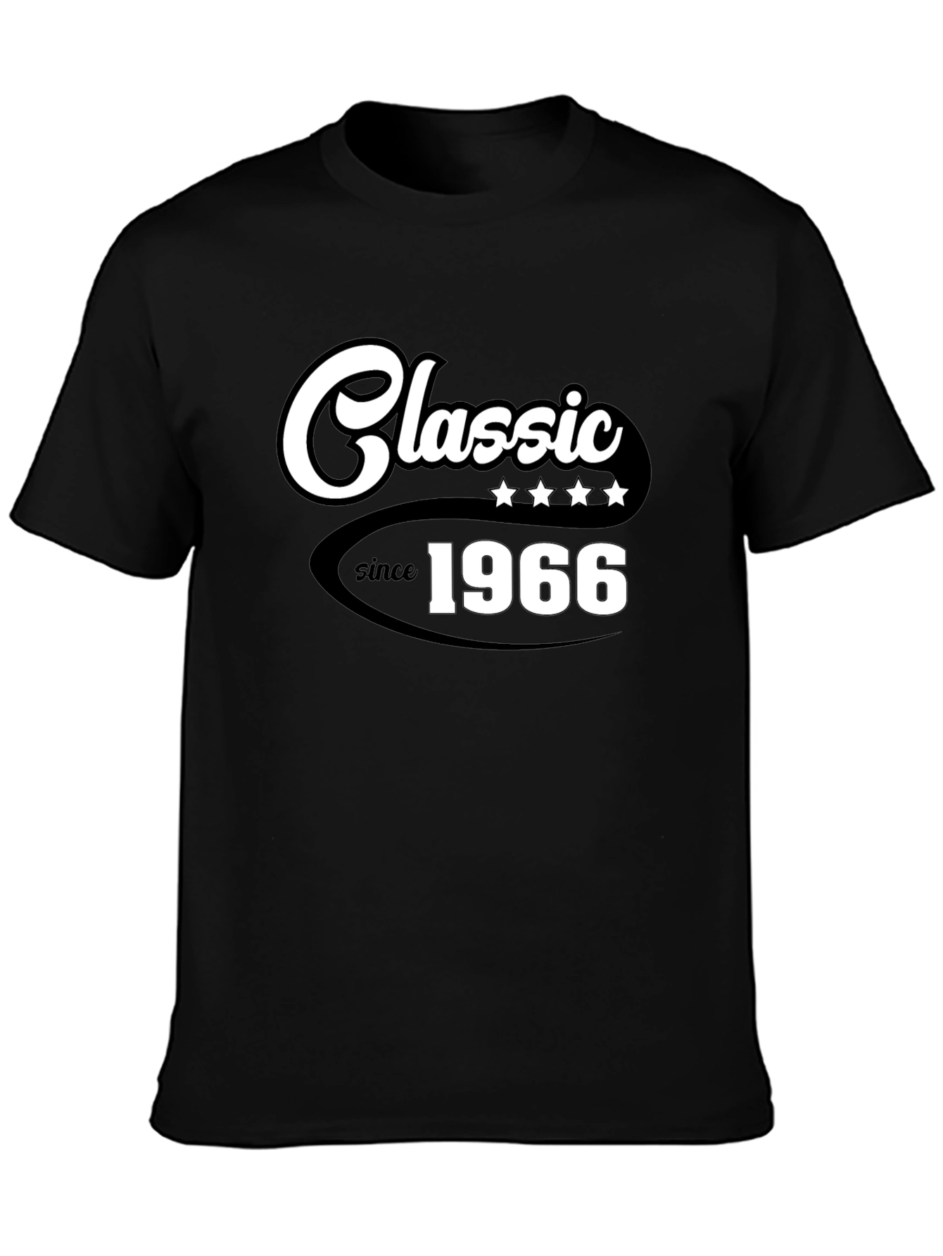 Black Classic Since 1966 Graphic Tee - Stylish Retro Design view 3