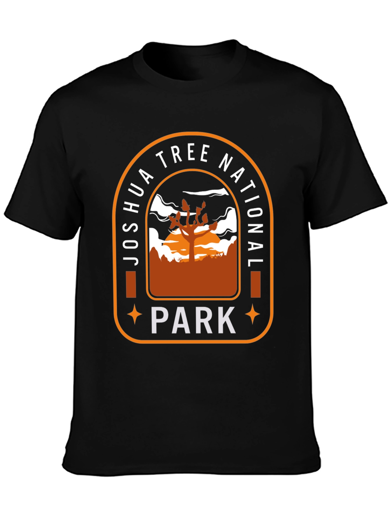 Black Joshua Tree National Park Graphic Tee view 3