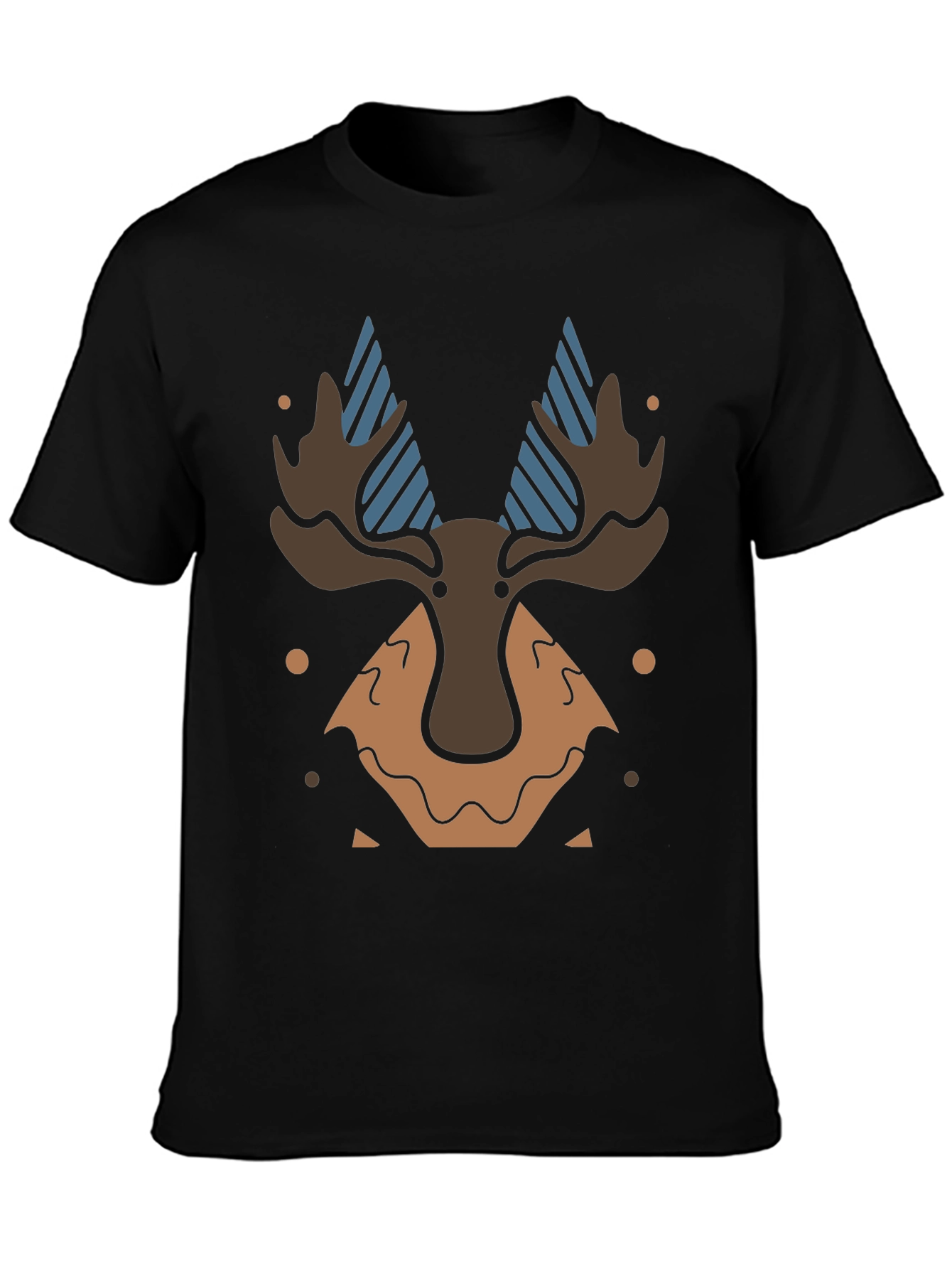 Black Moose Graphic Tee - Unique Design view 3