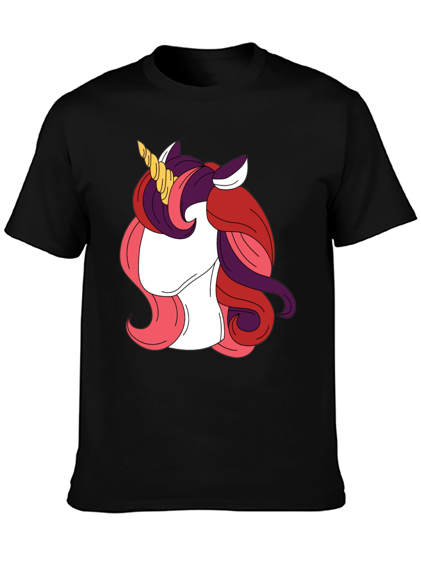 Black Unicorn Graphic Tee - Black T-Shirt view 3