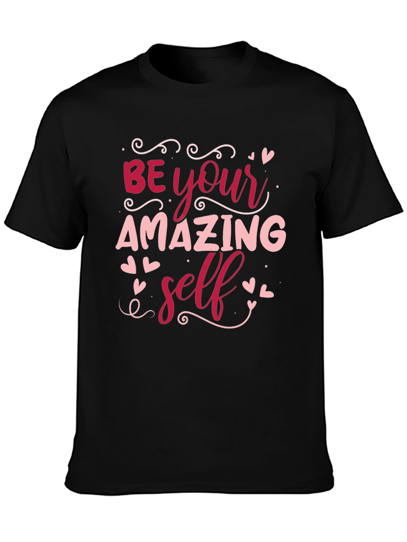 Black Be Your Amazing Self Black T-Shirt view 3