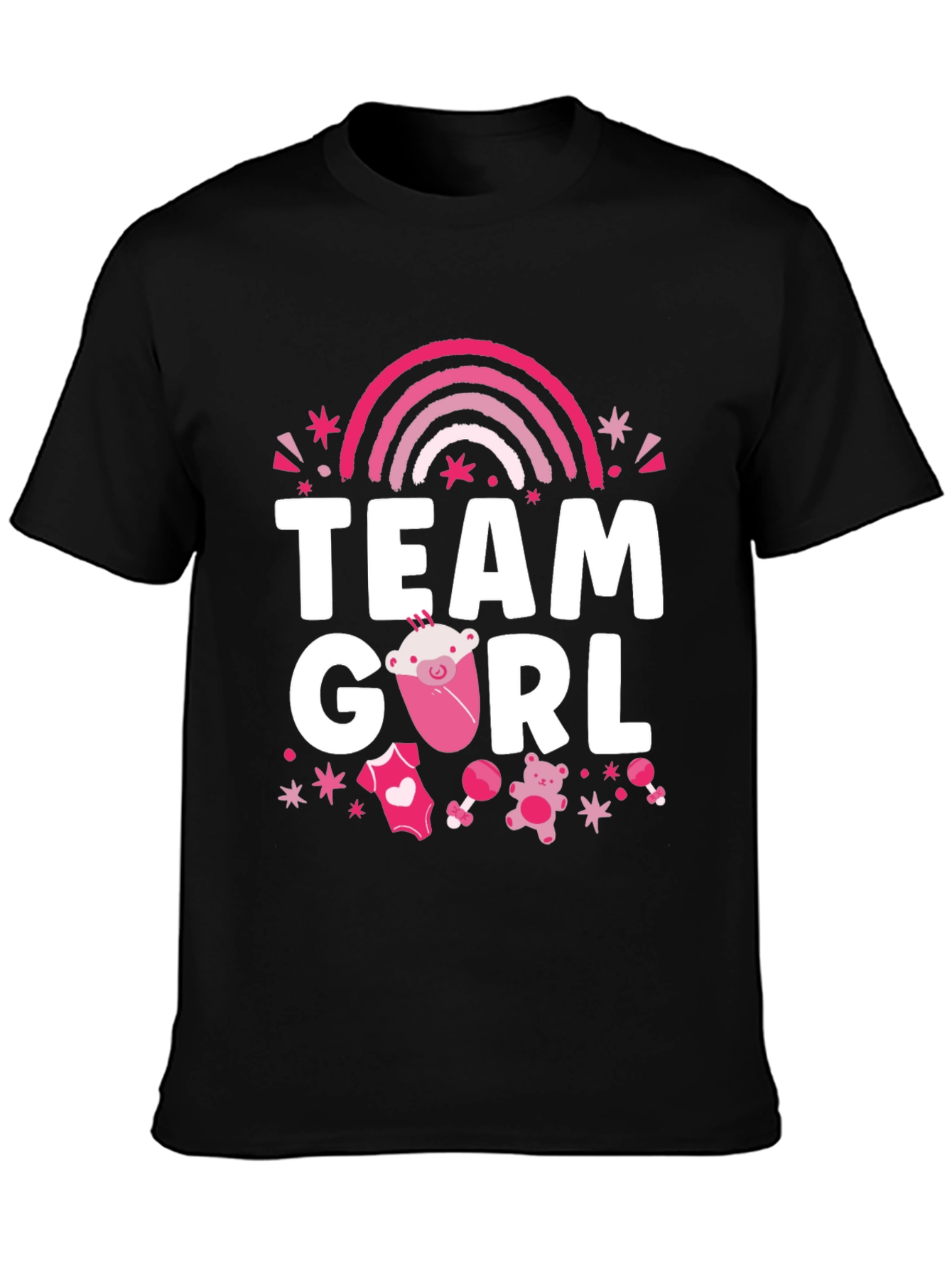 Team Girl Baby Shower T-Shirt - 3