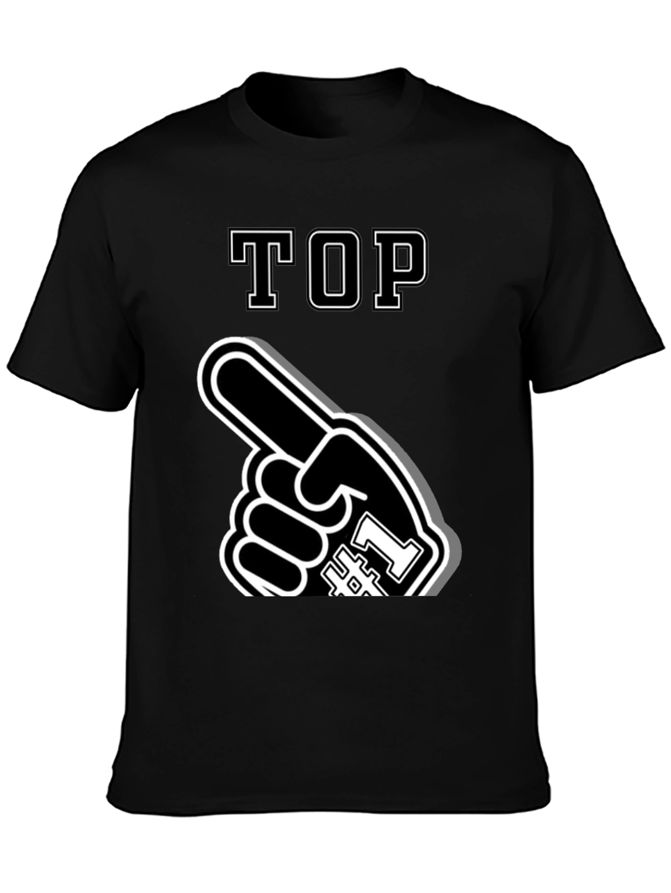 Black Top #1 Fan T-Shirt - Novelty Apparel view 3