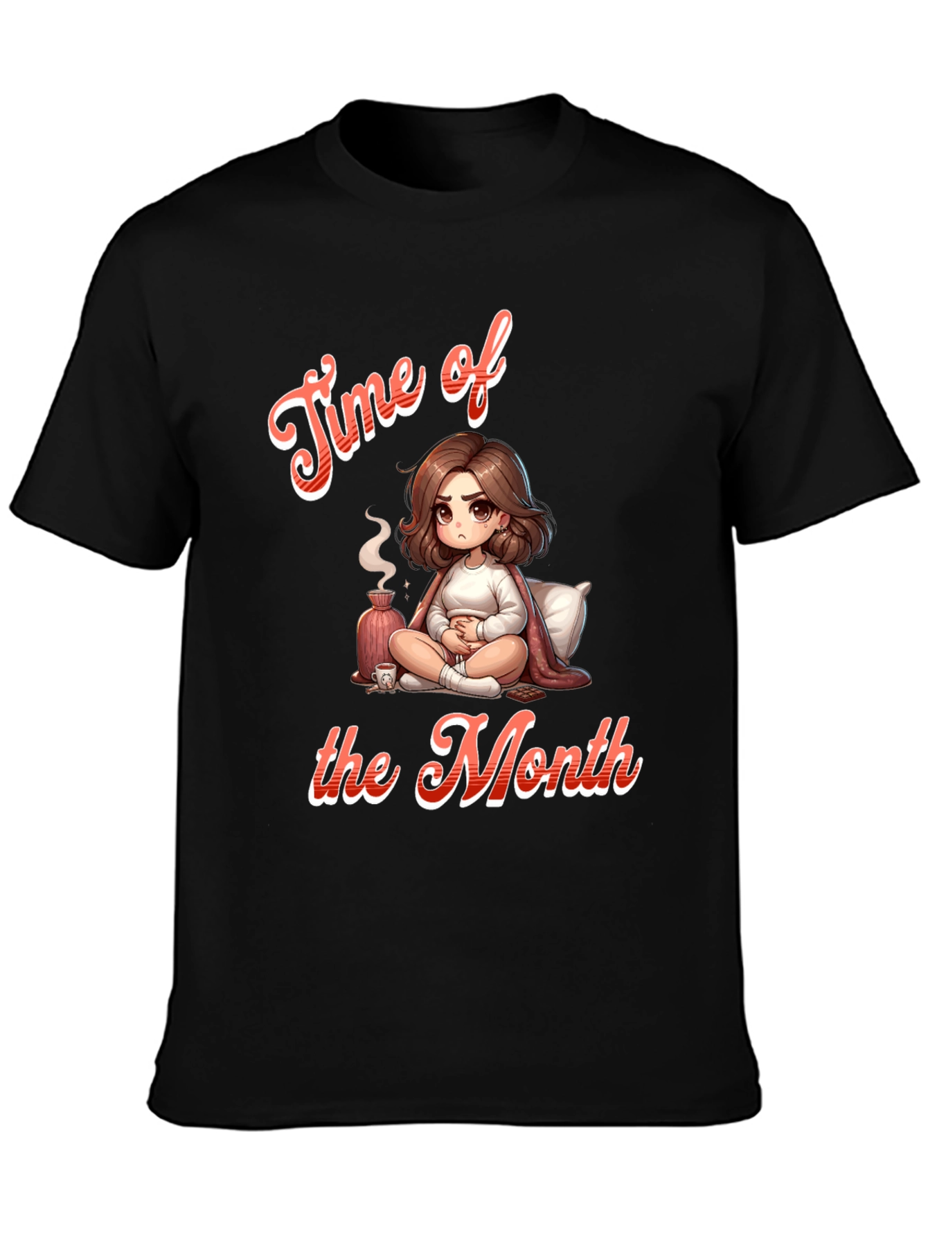 Black Time of the Month Graphic Tee view 3