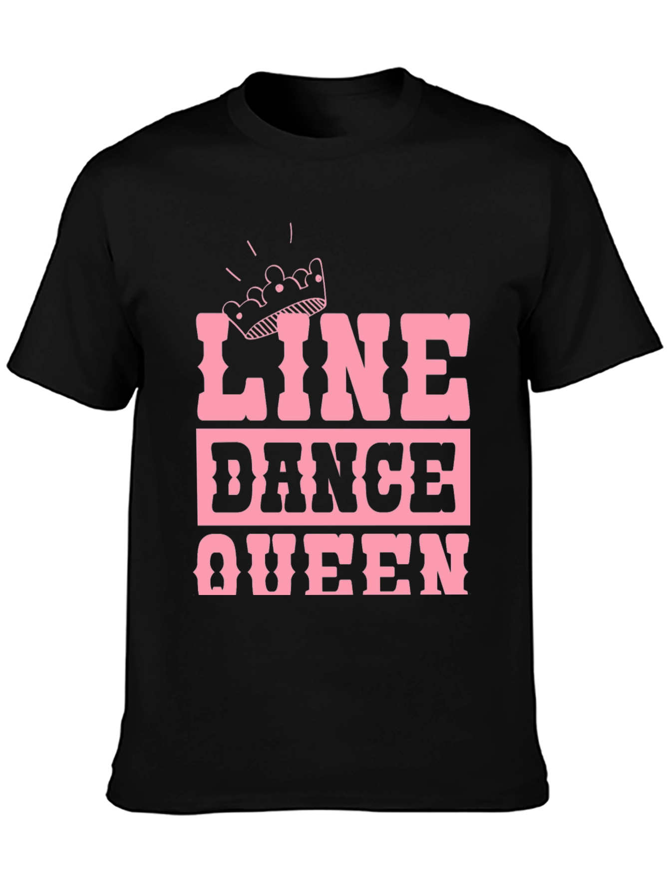 Black Line Dance Queen T-Shirt view 3
