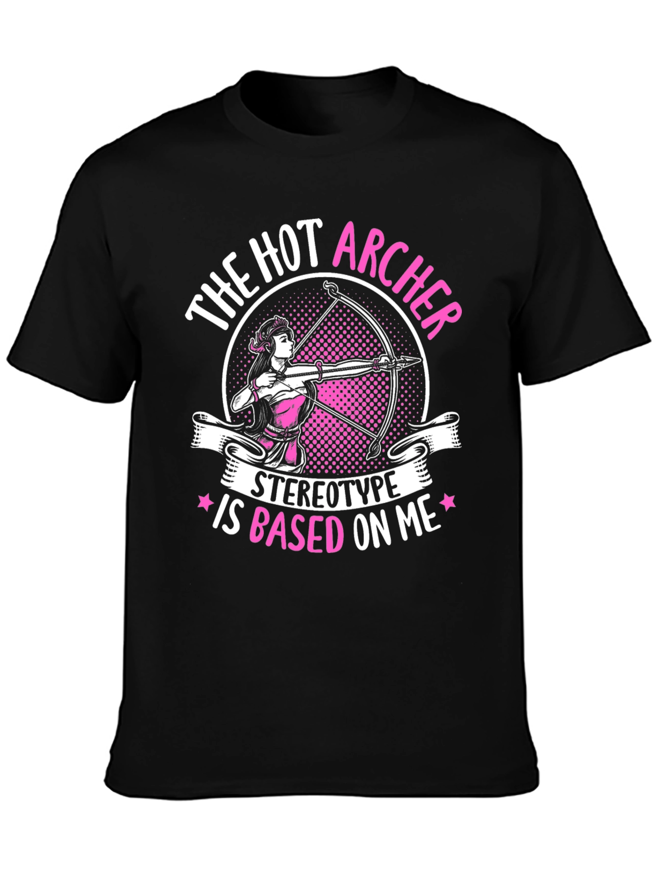 Black Hot Archer T-Shirt - Stereotype Based On Me Tee view 3
