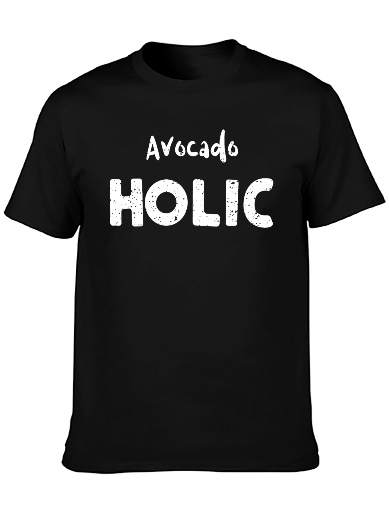 Black Avocado Holic Graphic T-Shirt - Foodie Tee view 3