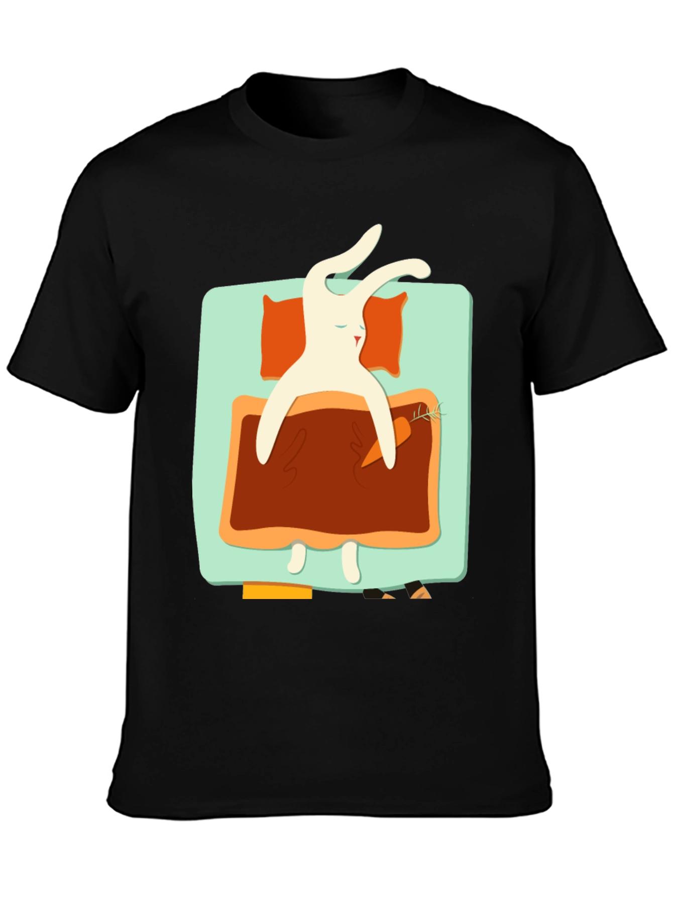 Sleeping Rabbit Graphic T-Shirt - Cozy & Cute - 3