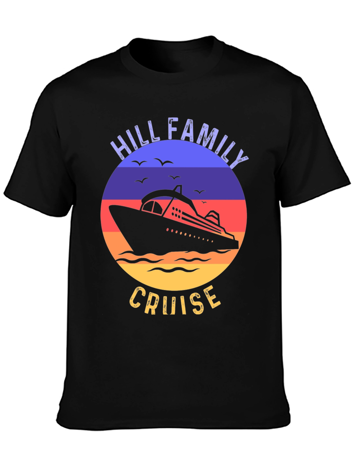 Black Hill Family Cruise T-Shirt Vacation view 3