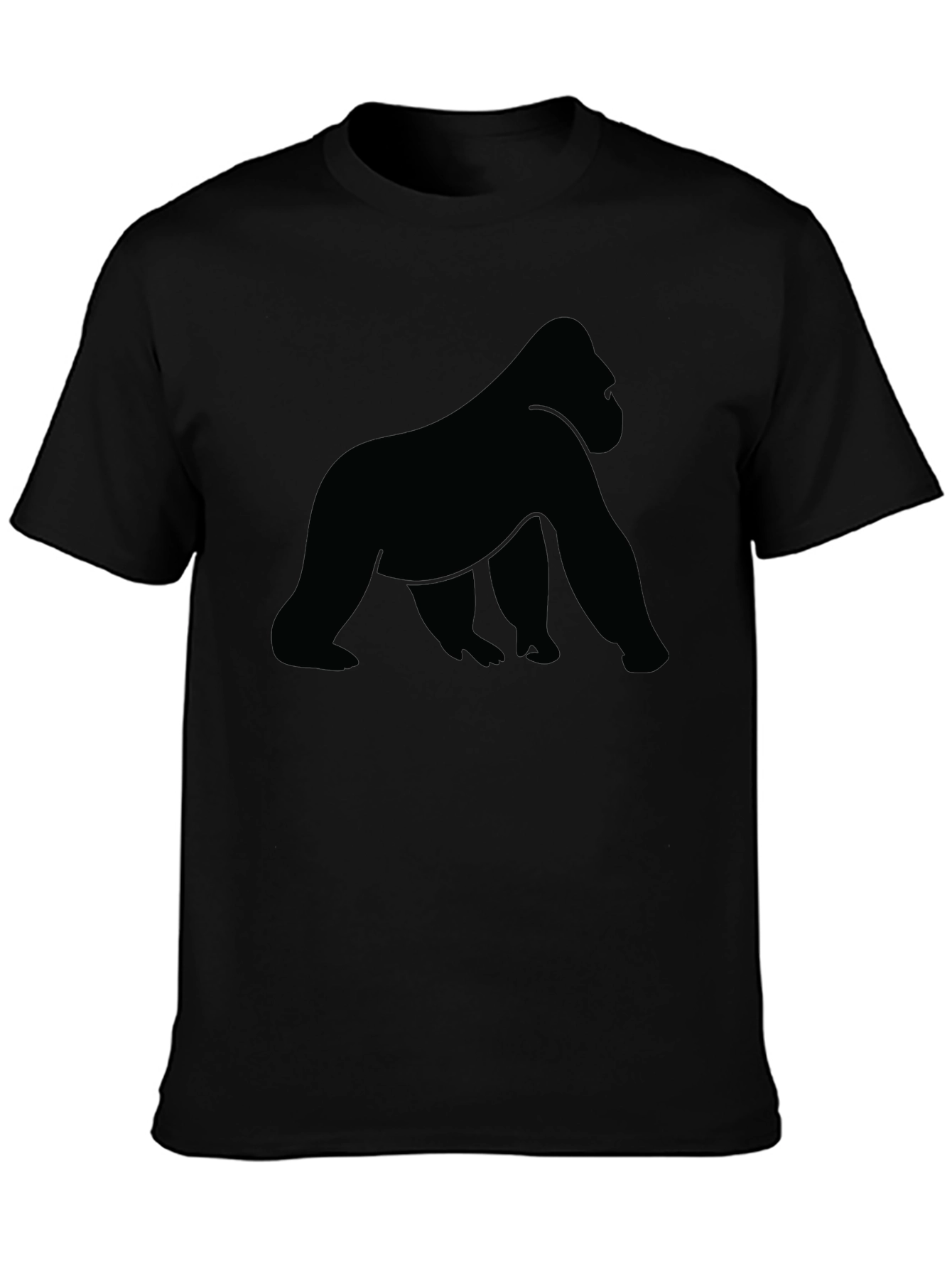 Gorilla Silhouette Black T-Shirt - Classic Fit - 3