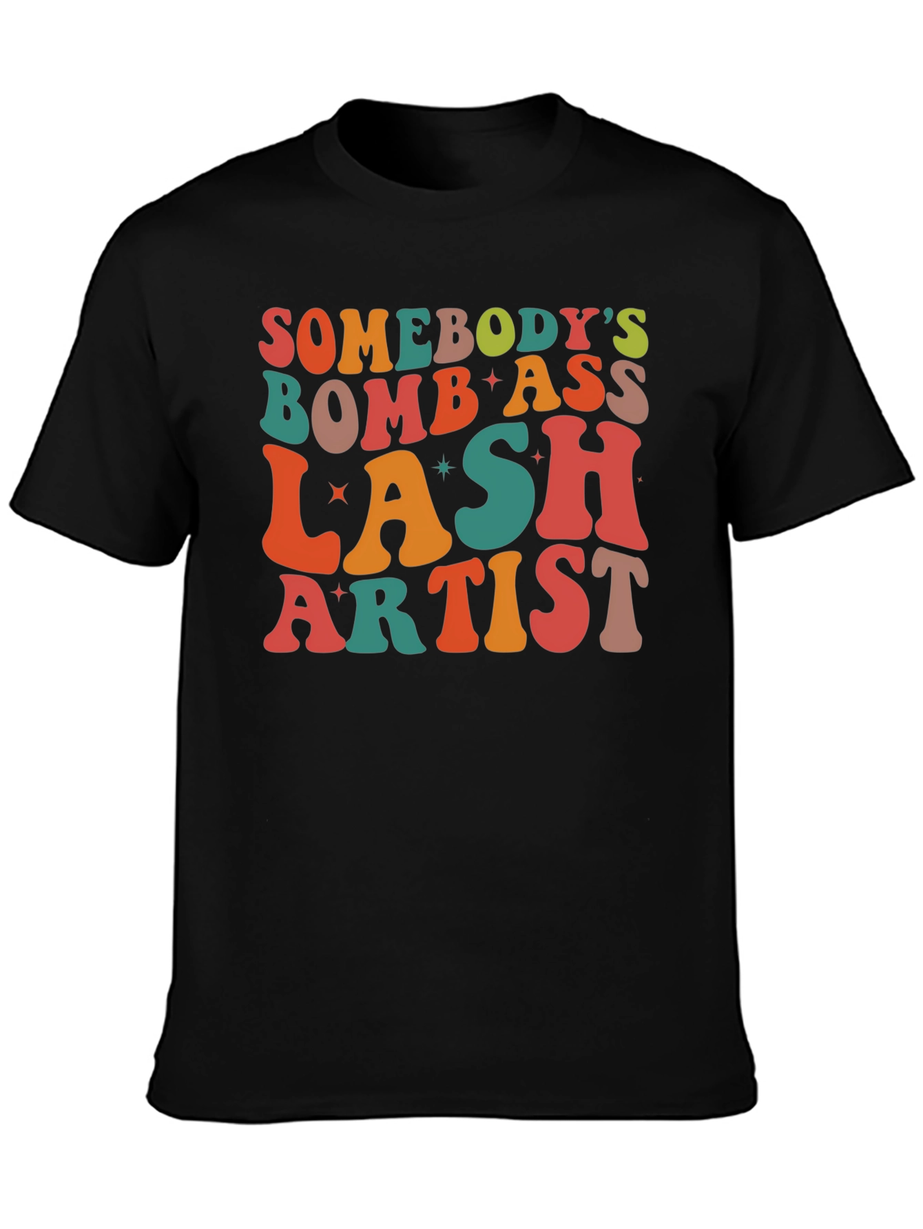 Black Bomb Lash Artist Graphic Tee view 3