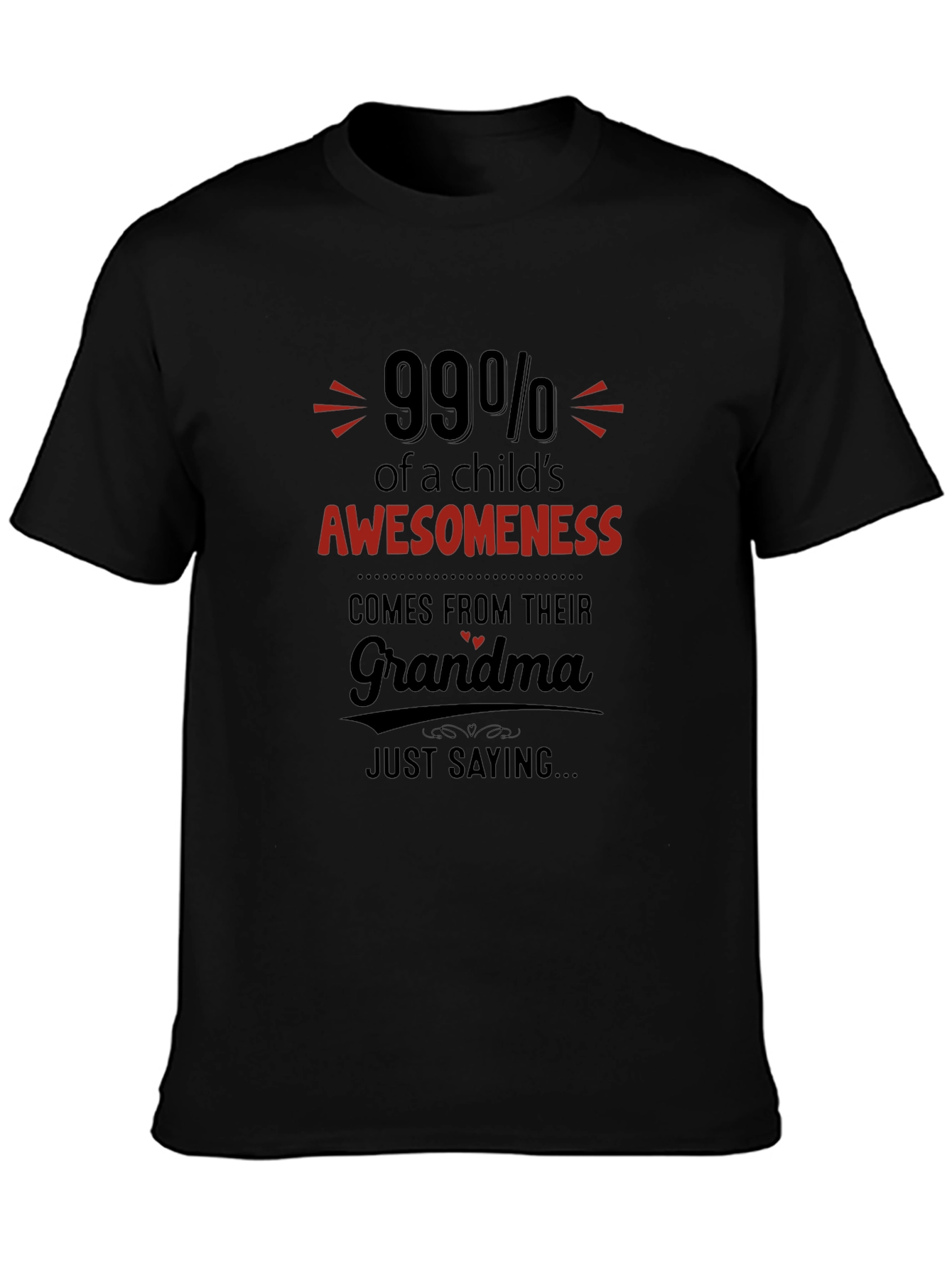 Black Grandma's Awesomeness T-Shirt view 3