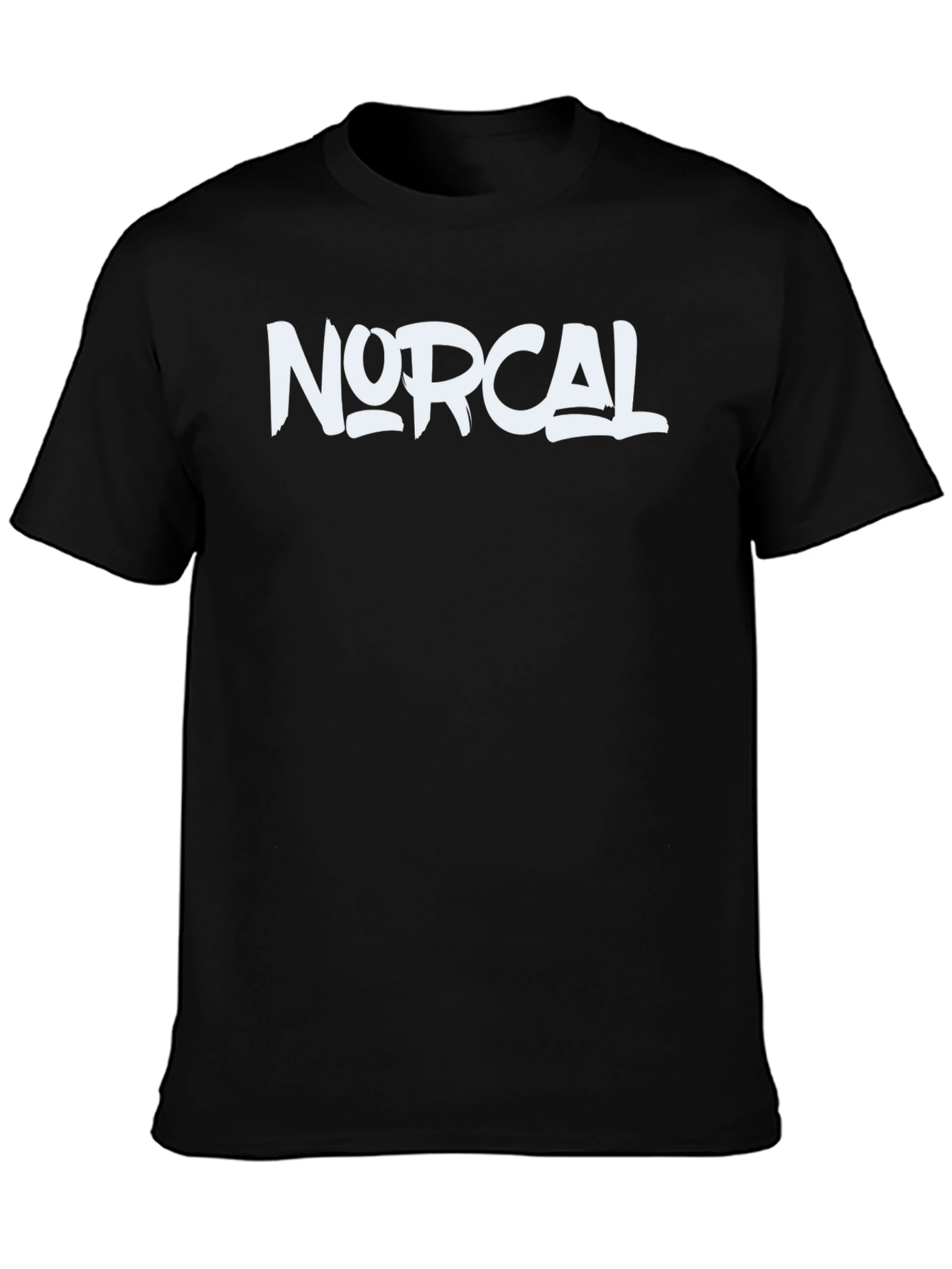 Black NorCal Graphic Tee - Black Cotton Crew Neck view 3