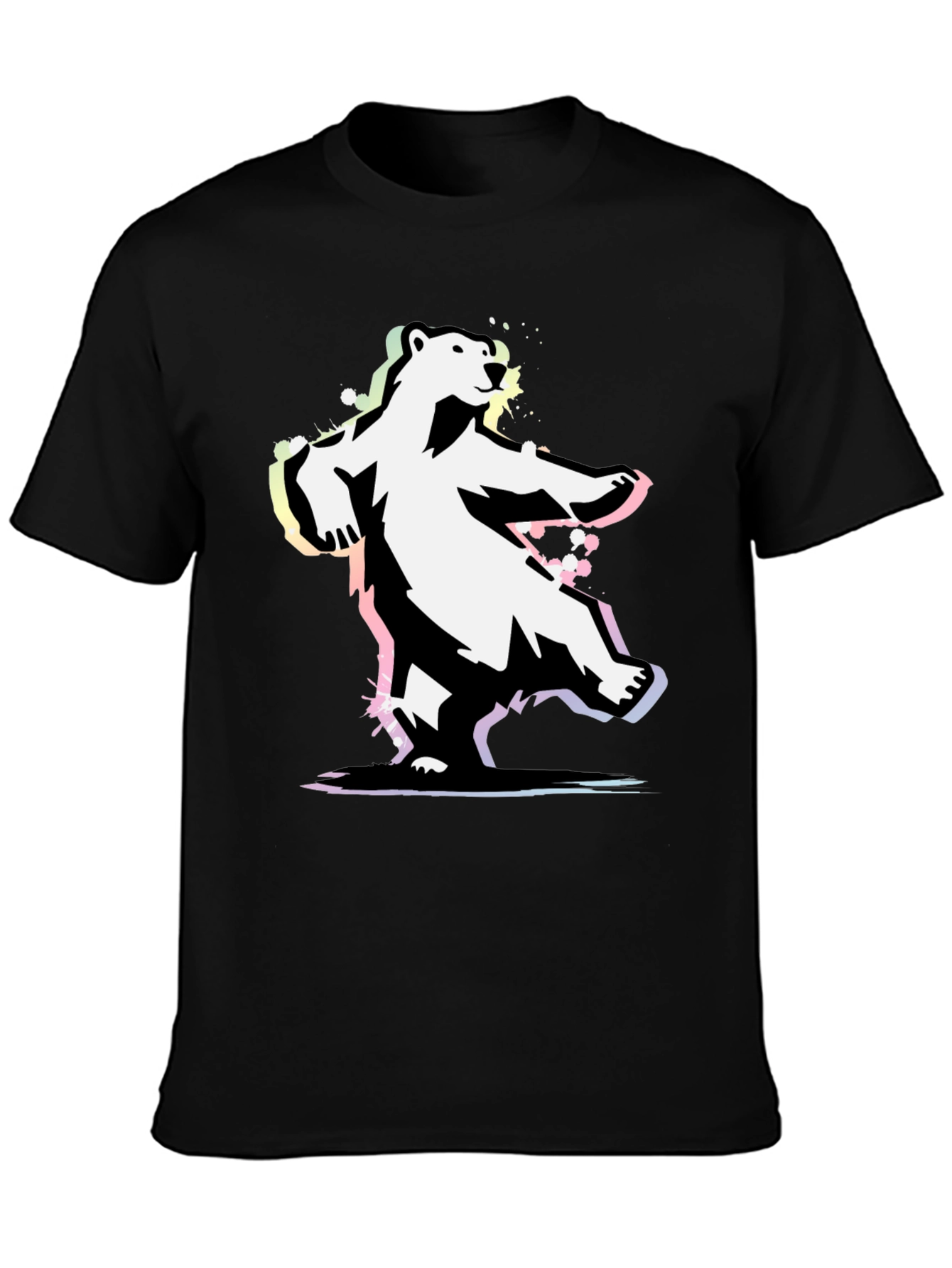 Black Cool Bear Graphic Tee - Black T-Shirt view 3